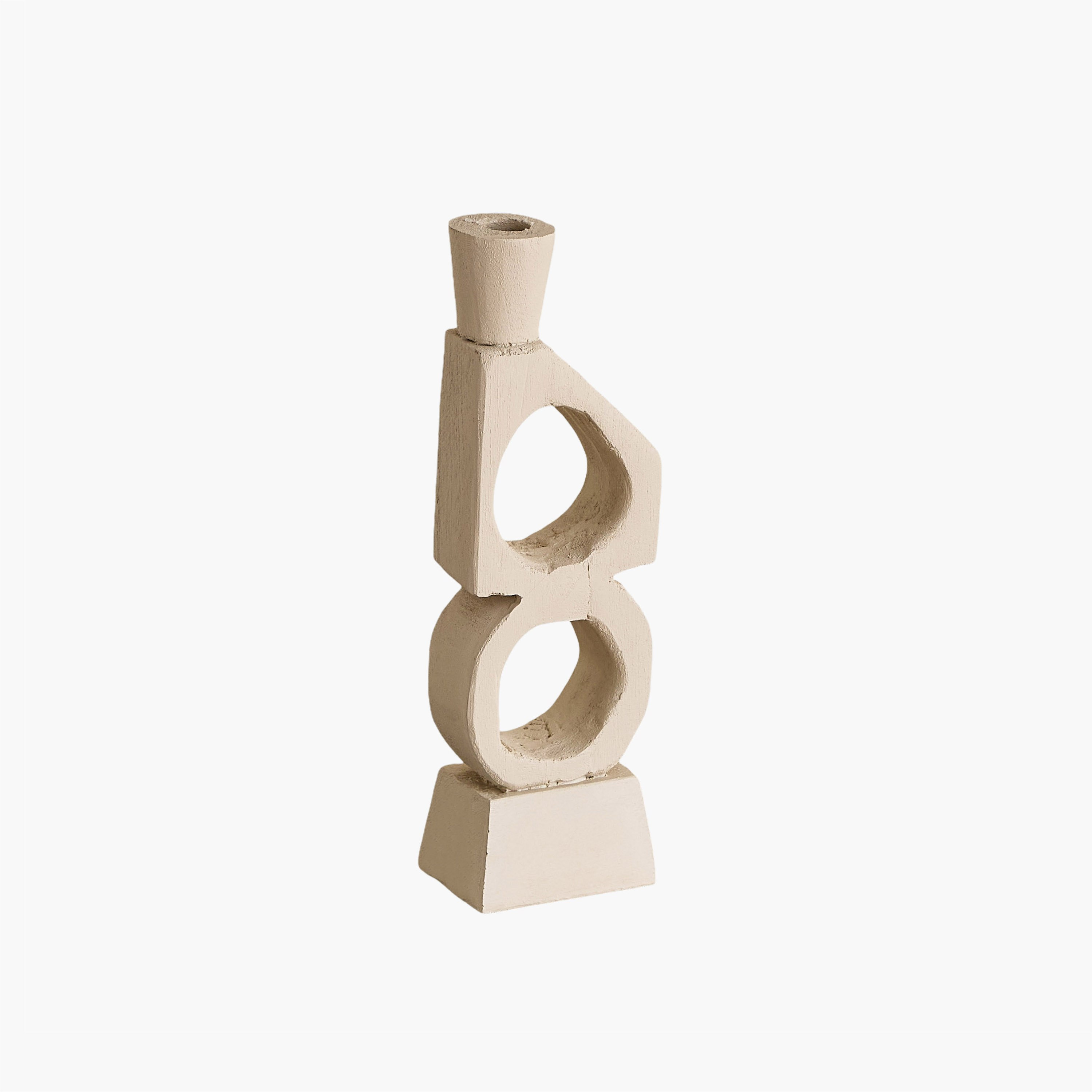 حامل شموع رفيعة راتنج ديكور من فريسكو فيلا - 10x6.5x31.7 سم-hbxlivingroom-decorandaccessories-candleholders-image-11
