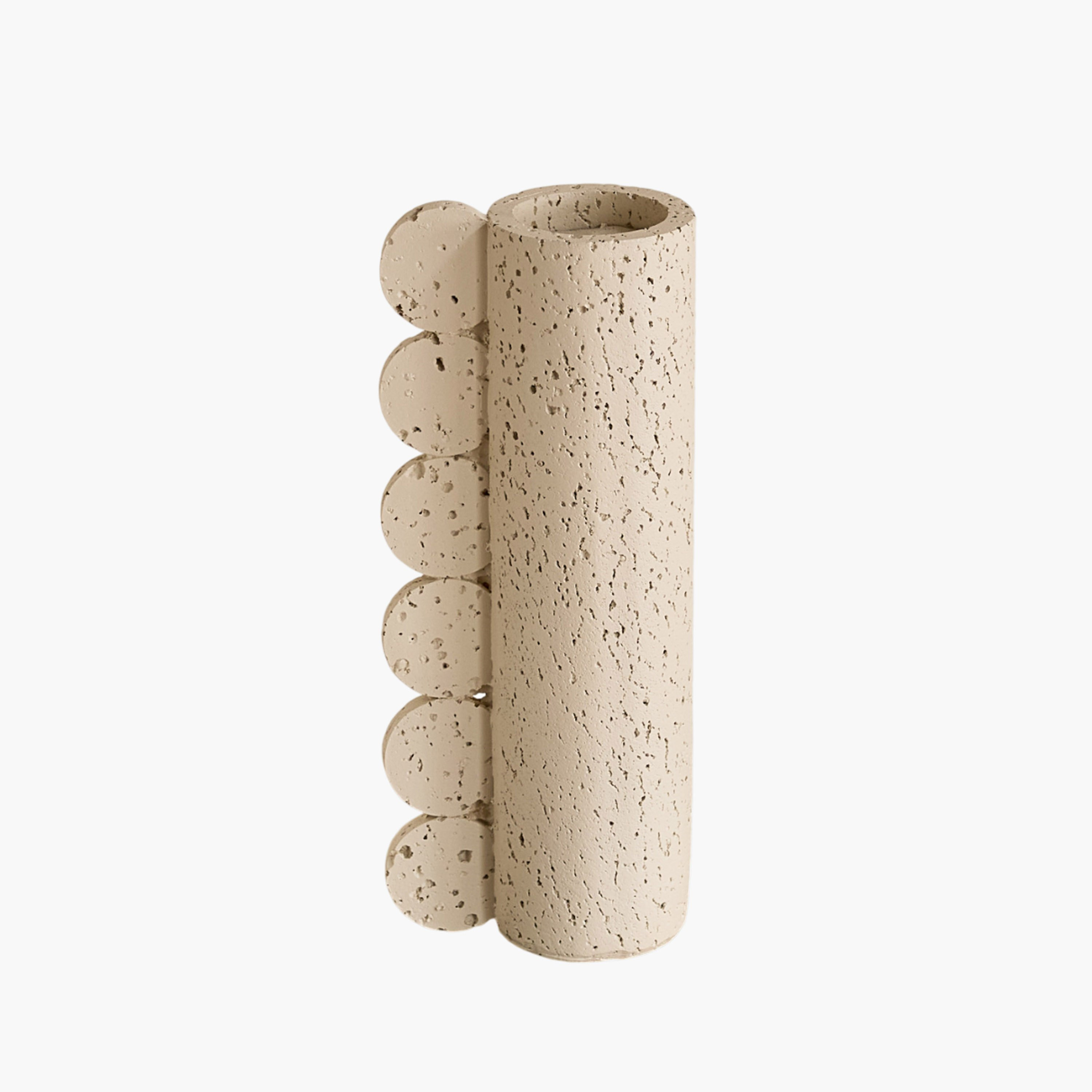Fresco Vila Decorative Resin Pillar Candleholder - 12x8x30 cm-hbxlivingroom-decorandaccessories-candleholders-image-10