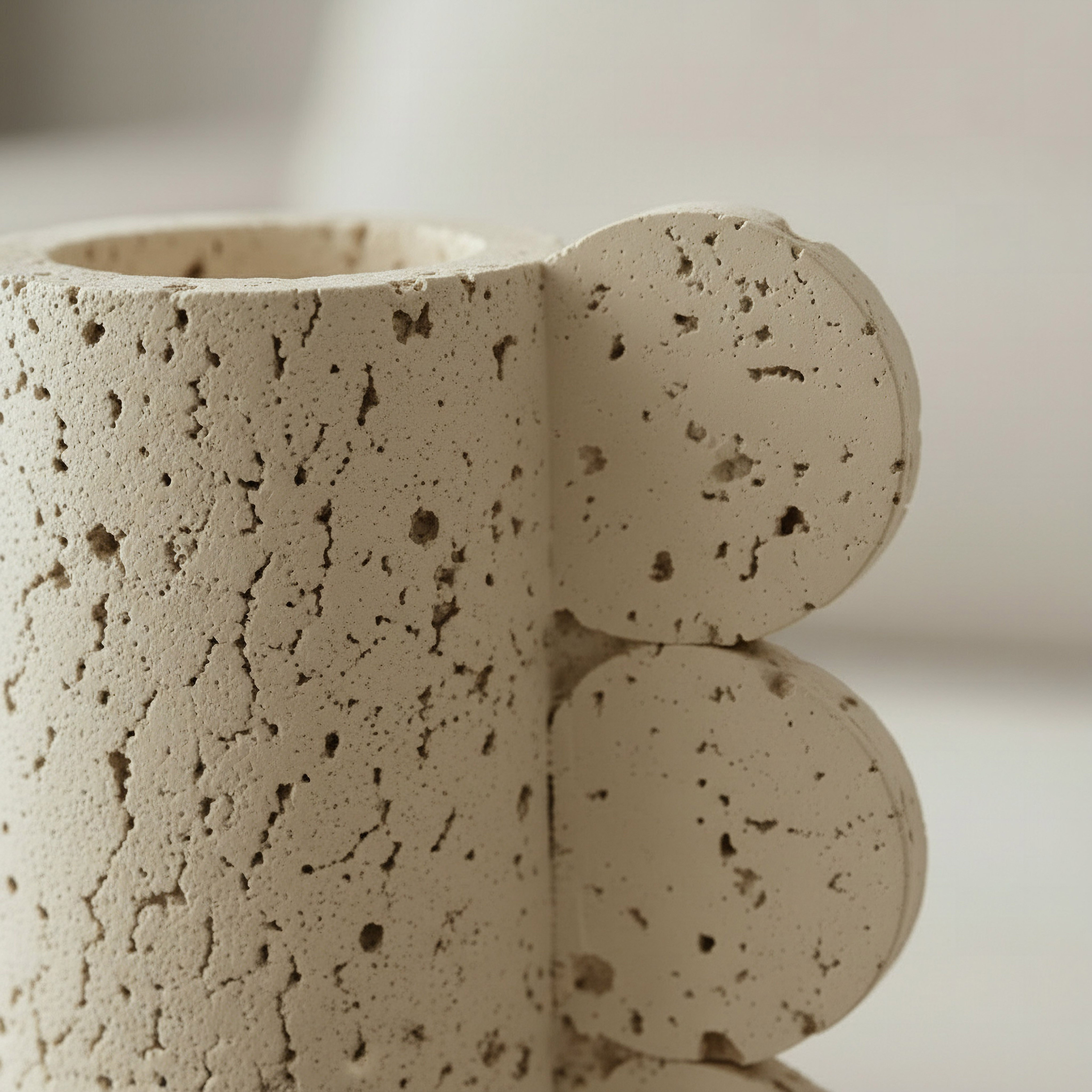 Fresco Vila Decorative Resin Pillar Candleholder - 12x8x30 cm-hbxlivingroom-decorandaccessories-candleholders-image-4