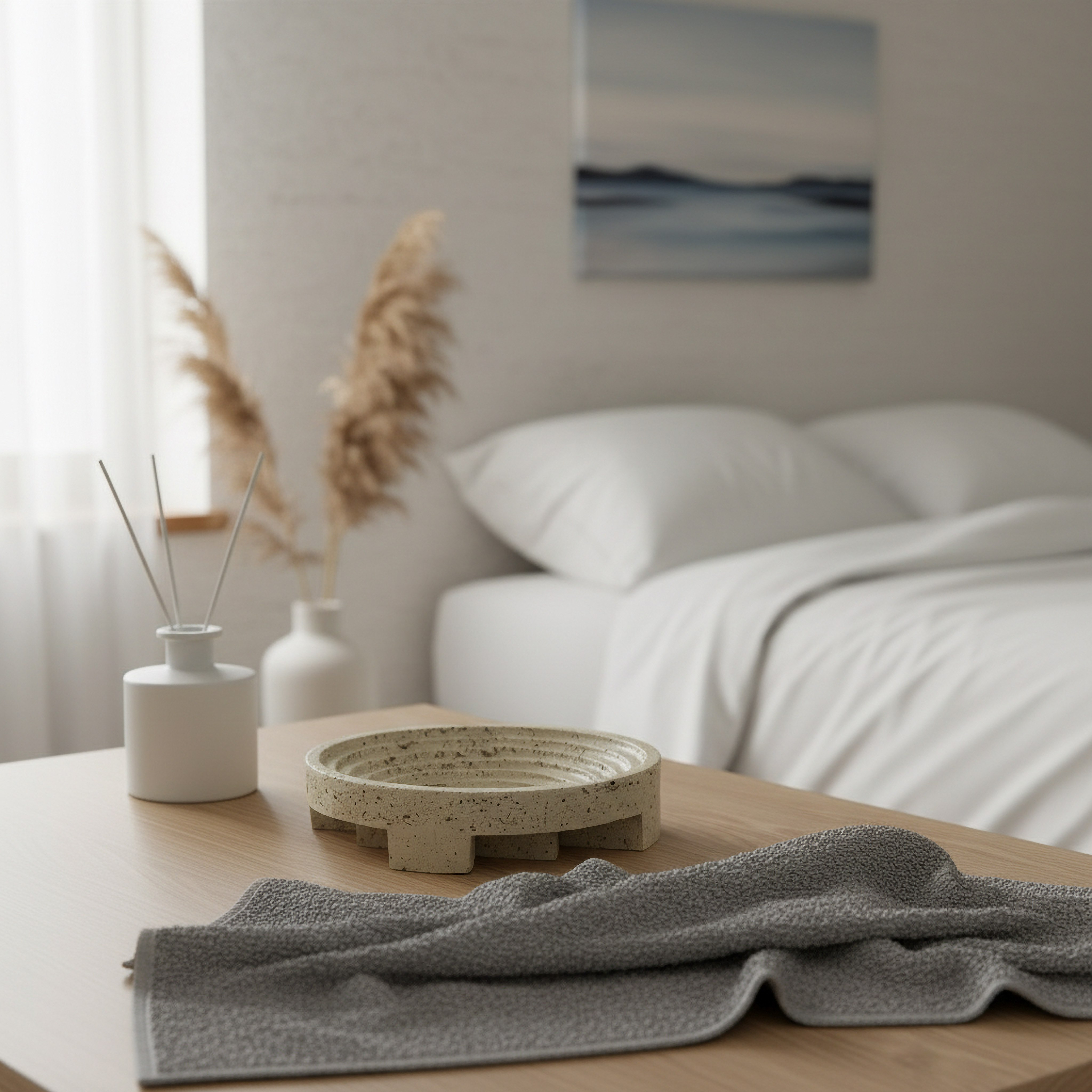 Fresco Vila Decorative Resin Tray - 22.2x22.2x5.1 cm-hbxhomeware-hbxdecorandfurnishings-image-3