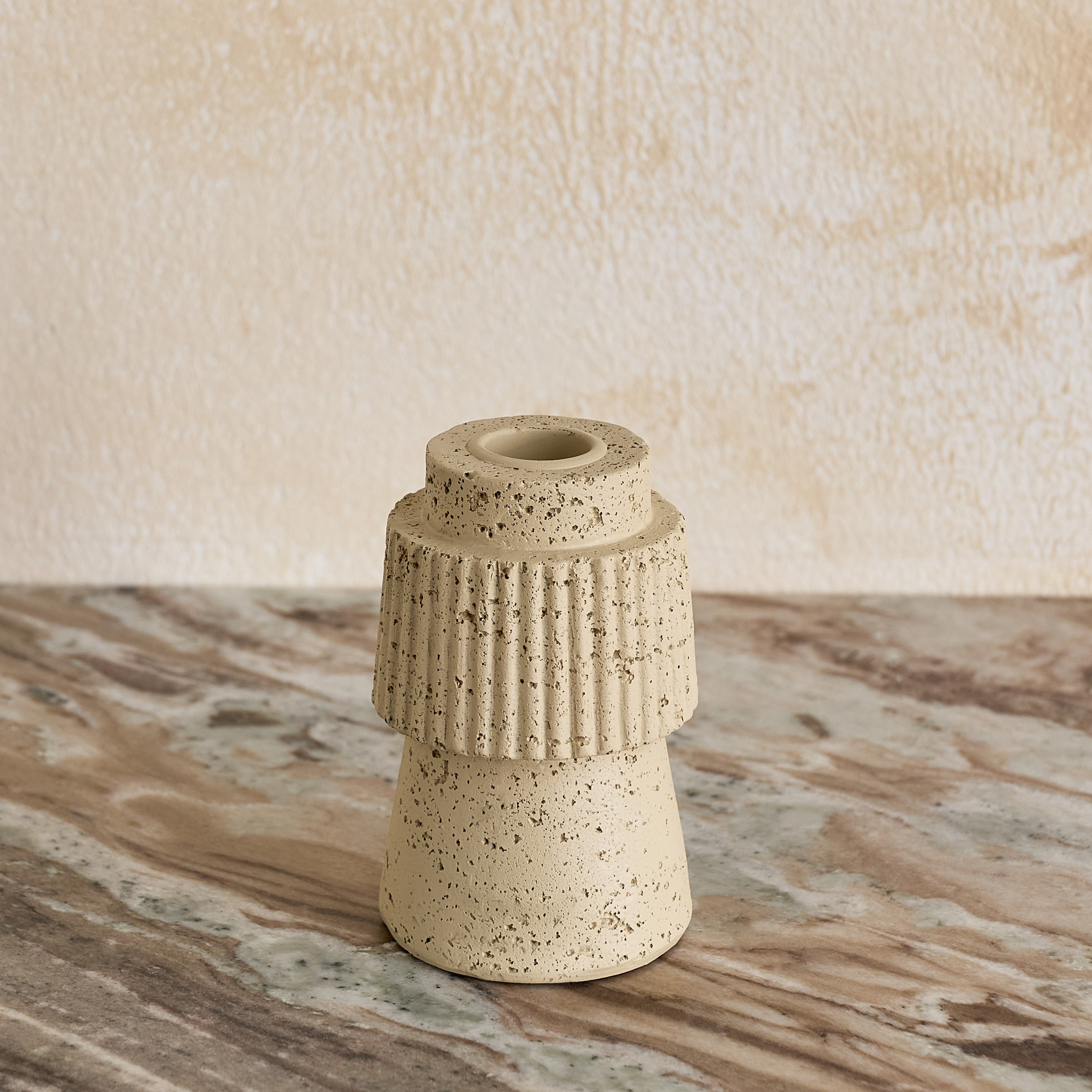 Fresco Vila Decorative Resin Taper Candleholder - 7x7x11 cm-hbxlivingroom-decorandaccessories-candleholders-image-7
