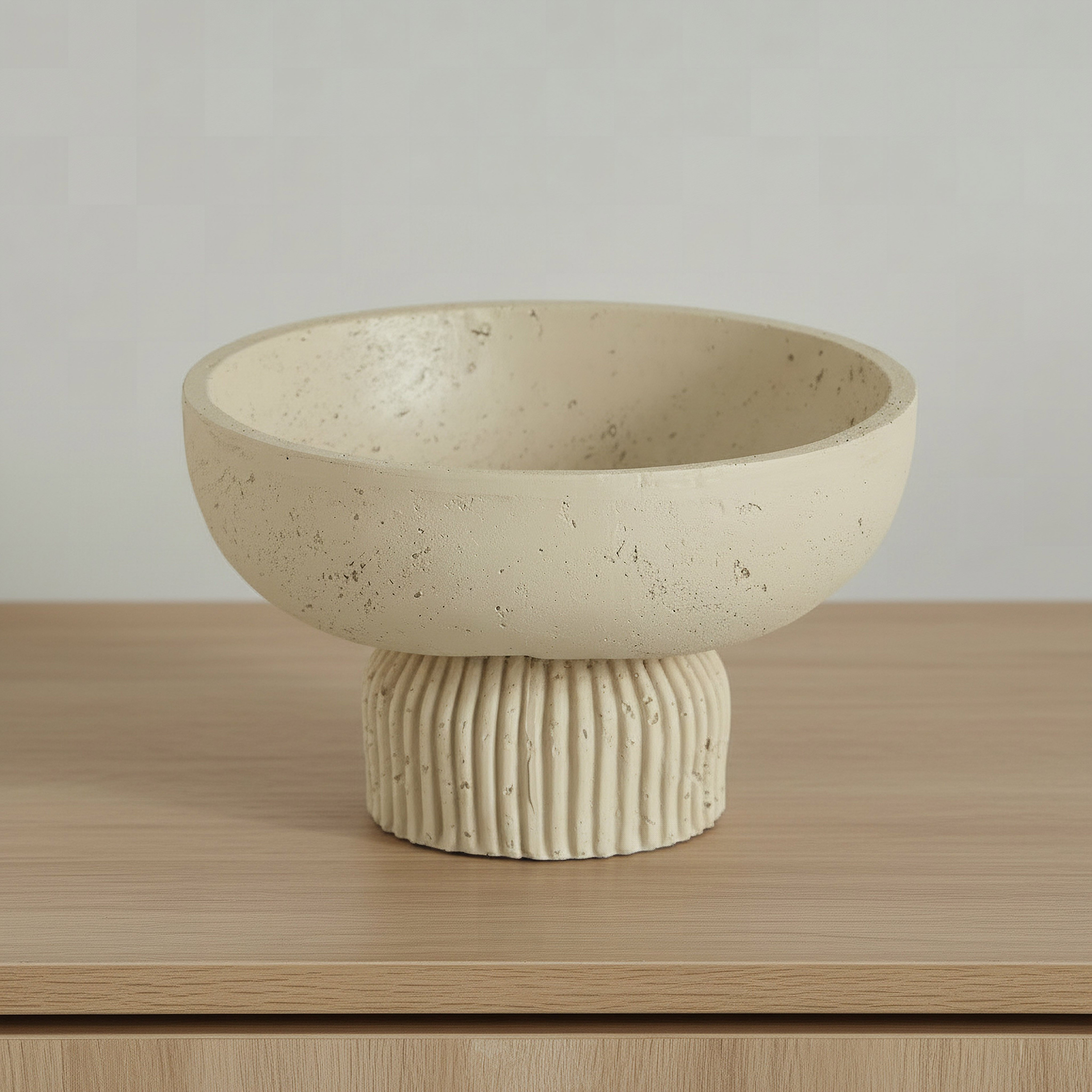 وعاء ديكور بقاعدة راتنج من فريسكو فيلا - 20.2x20.2x12 سم-hbxdecorandfurnishings-homeaccessories-bowls-image-1