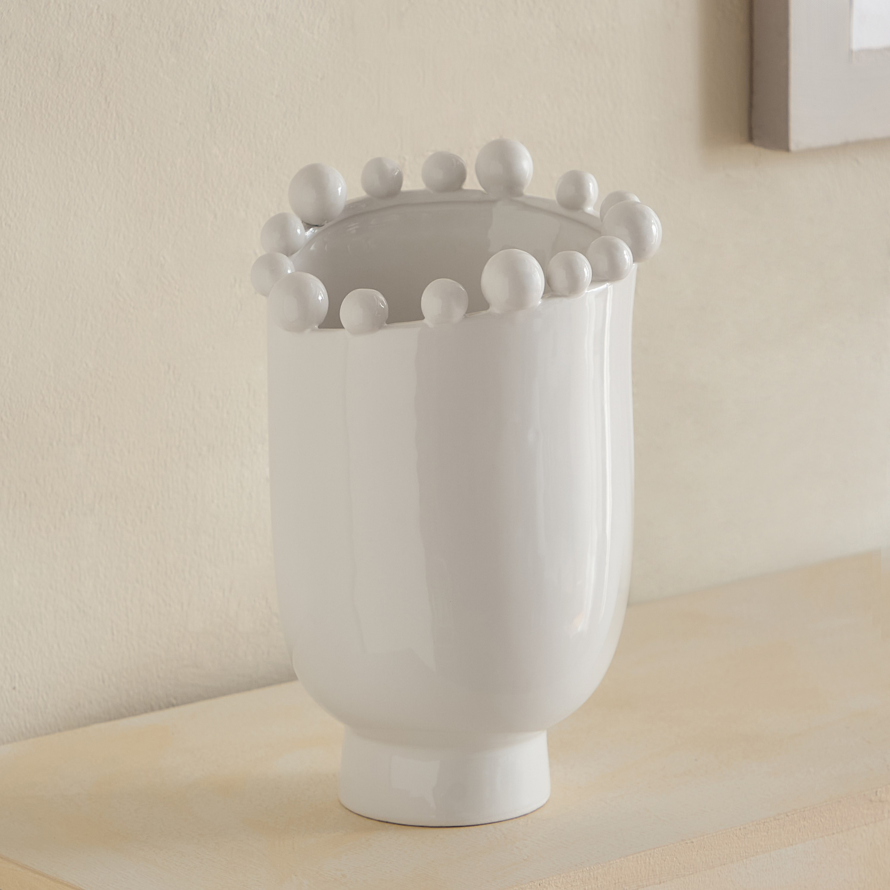 Fresco Vila Decorative Ceramic Vase - 18.5x15.5x26.5 cm-hbxbedroom-decorandaccessories-vases-image-5