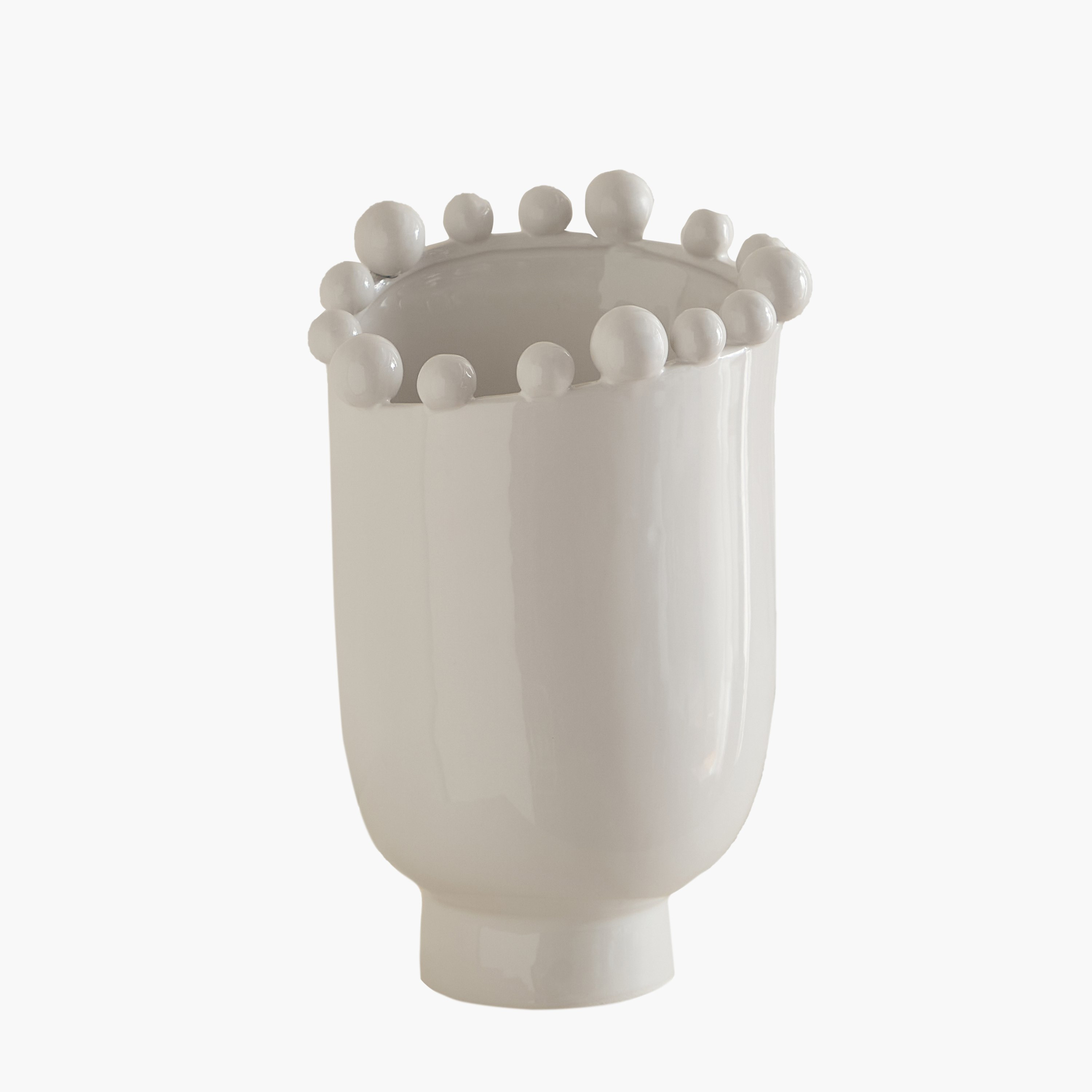 Fresco Vila Decorative Ceramic Vase - 18.5x15.5x26.5 cm-hbxbedroom-decorandaccessories-vases-image-8
