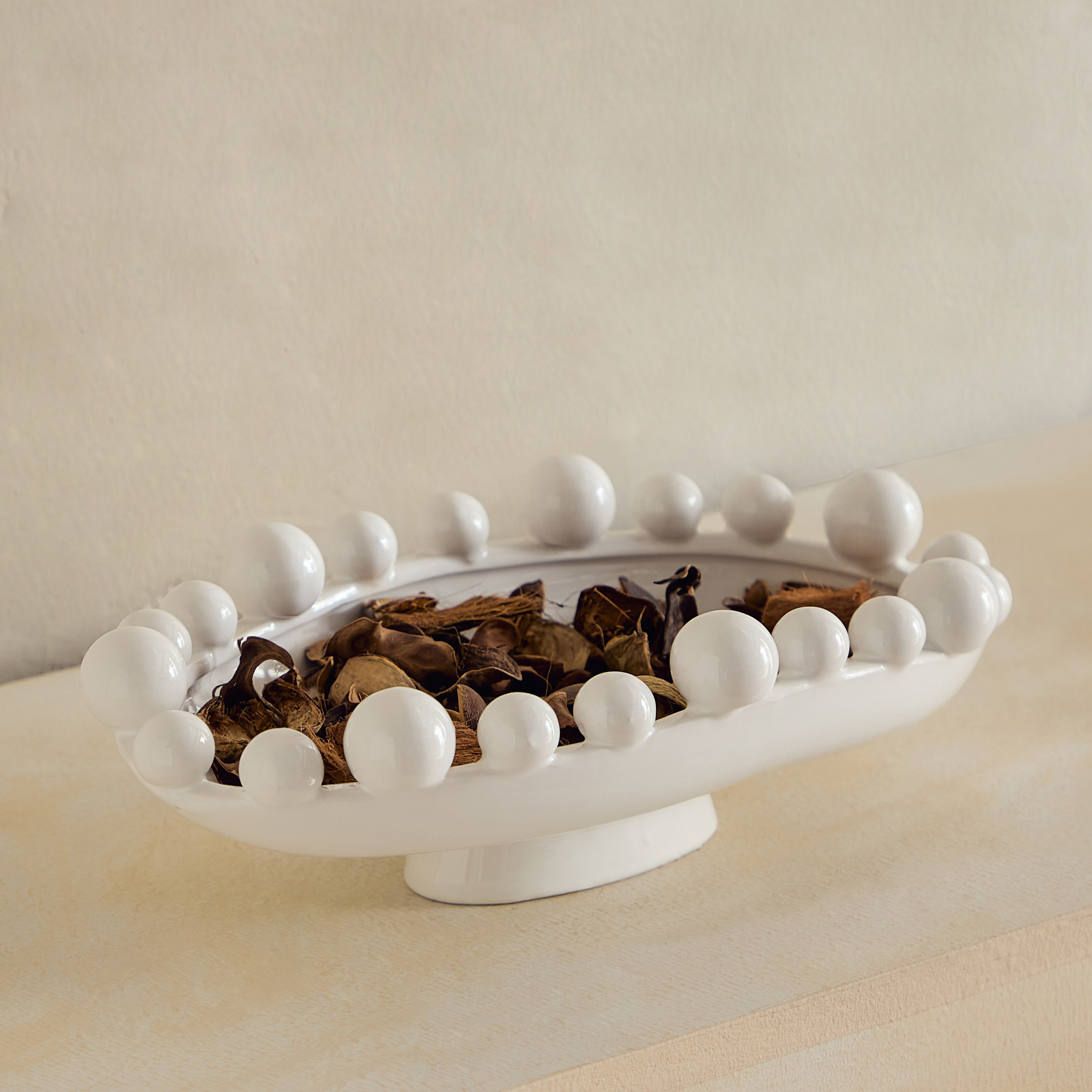 Fresco Vila Decorative Ceramic Tray - 28.5x16.2x8.8 cm-hbxhomeware-hbxdecorandfurnishings-image-5