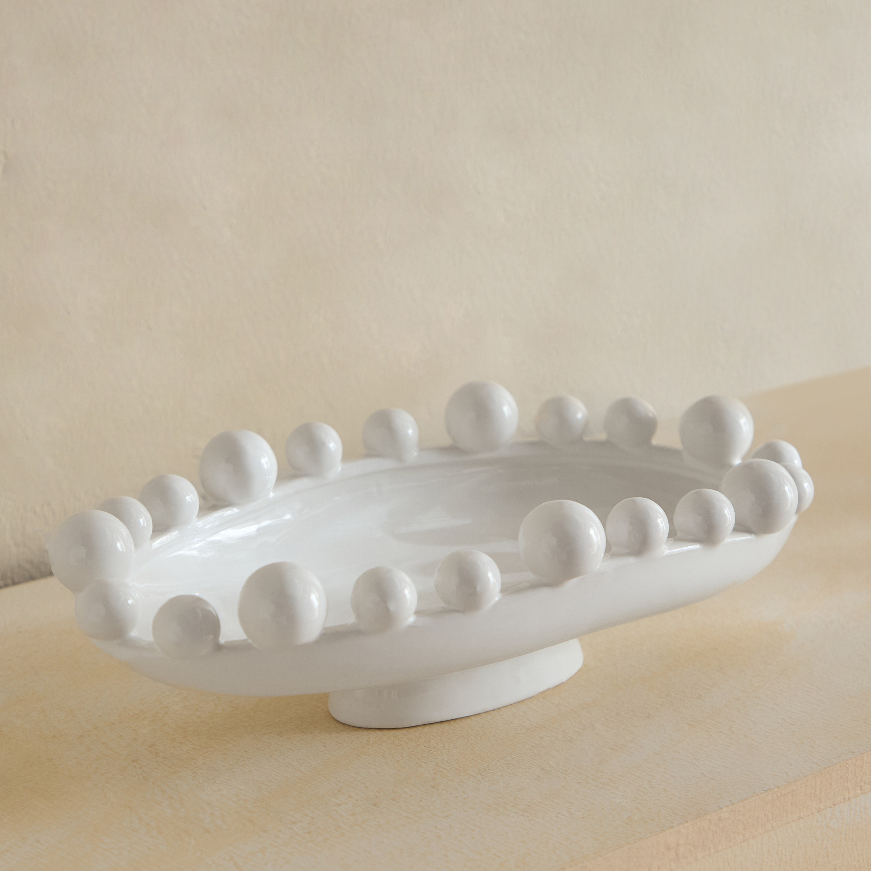 Fresco Vila Decorative Ceramic Tray - 28.5x16.2x8.8 cm-hbxhomeware-hbxdecorandfurnishings-image-6