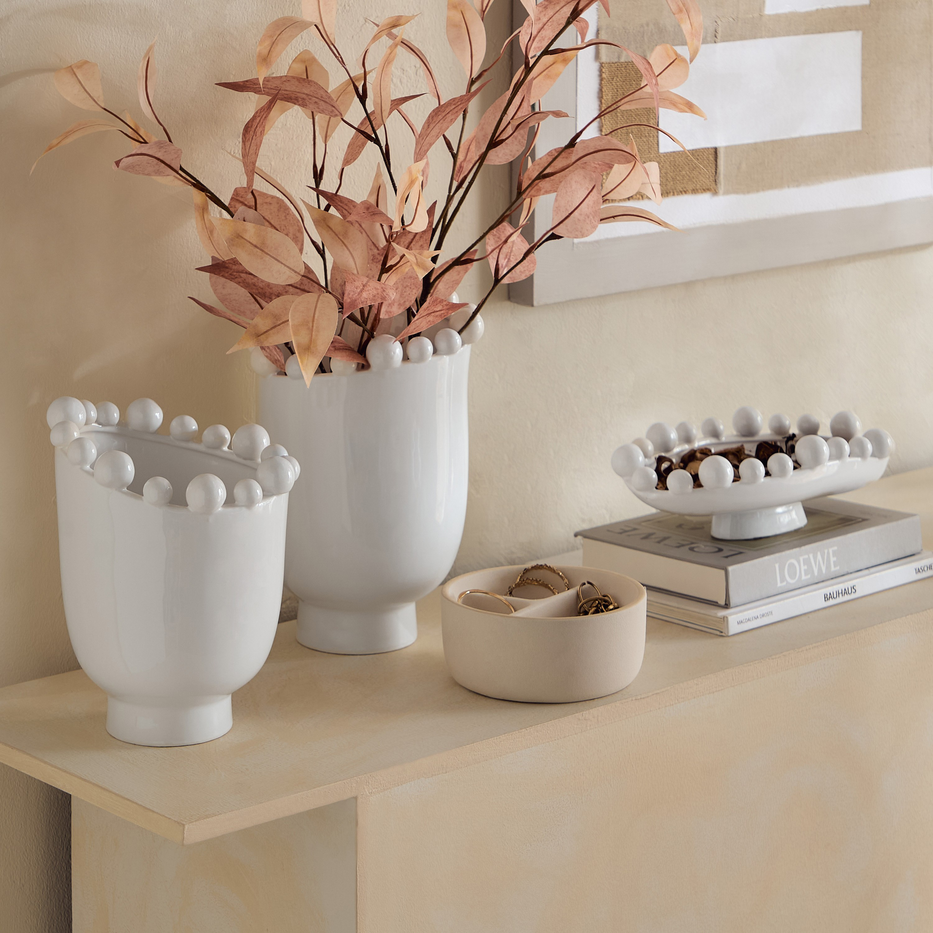 Fresco Vila Decorative Ceramic Tray - 28.5x16.2x8.8 cm-hbxhomeware-hbxdecorandfurnishings-image-8