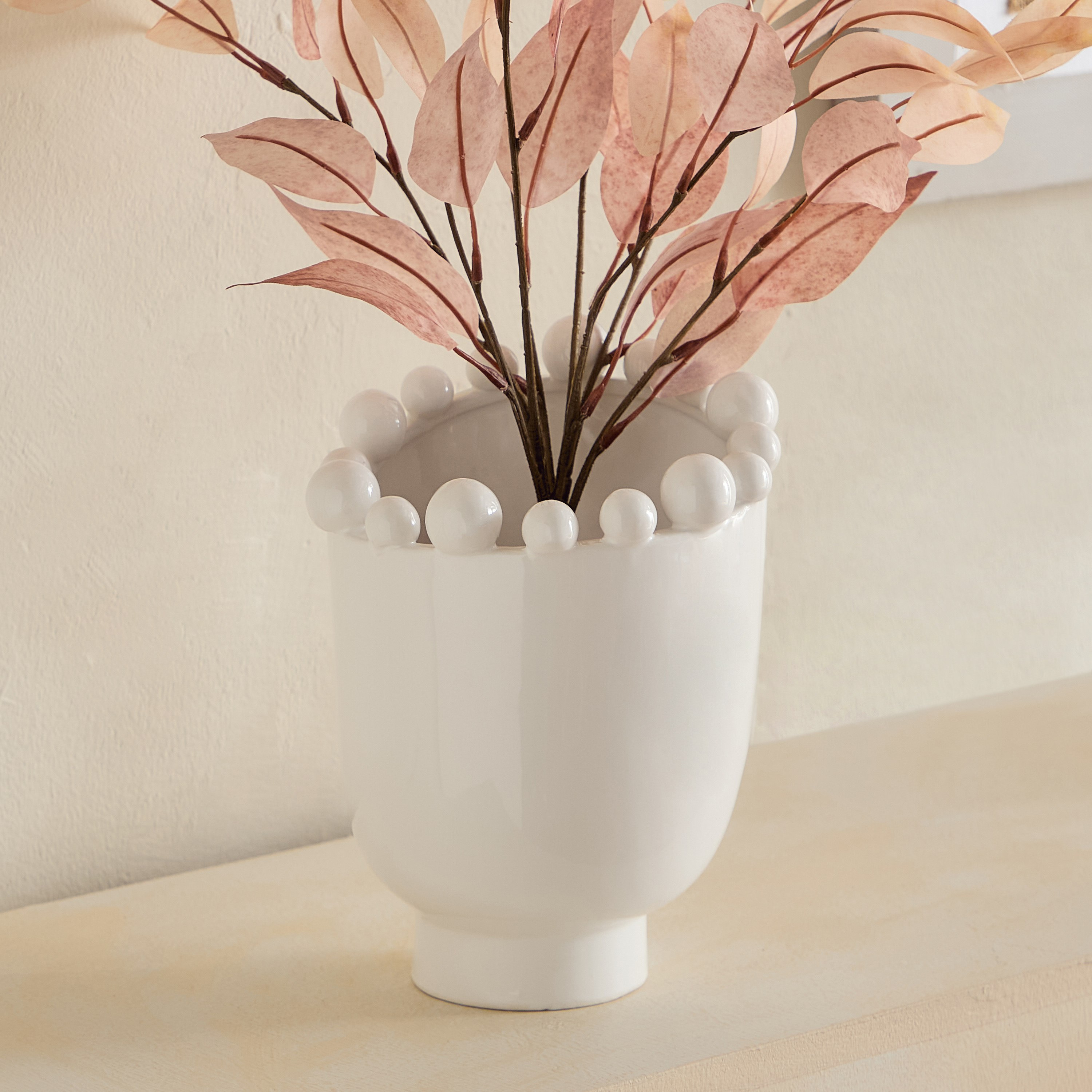 مزهرية ديكور سيراميك من فريسكو فيلا - 17.7x17x21.5 سم-hbxbedroom-decorandaccessories-vases-image-5