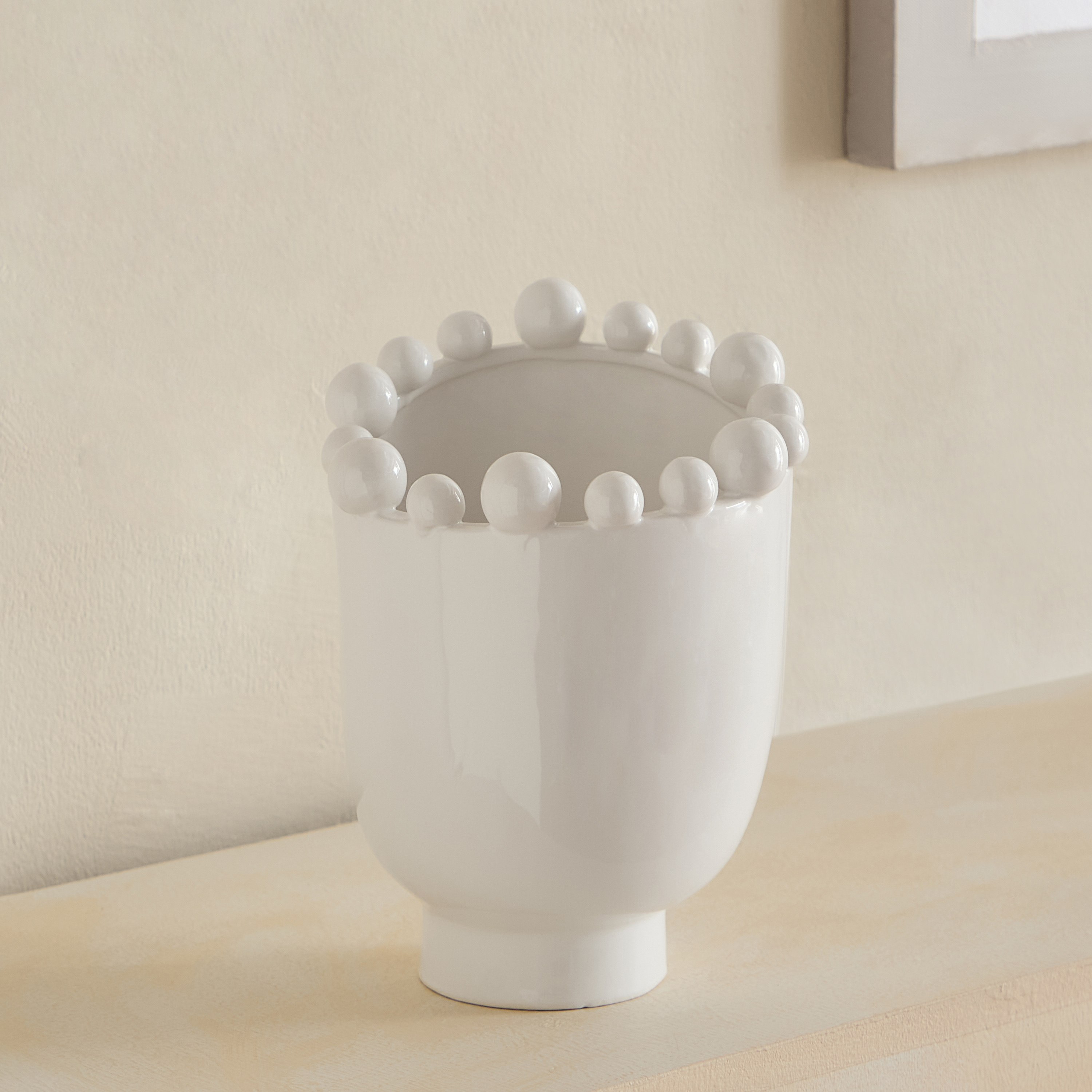 مزهرية ديكور سيراميك من فريسكو فيلا - 17.7x17x21.5 سم-hbxbedroom-decorandaccessories-vases-image-6