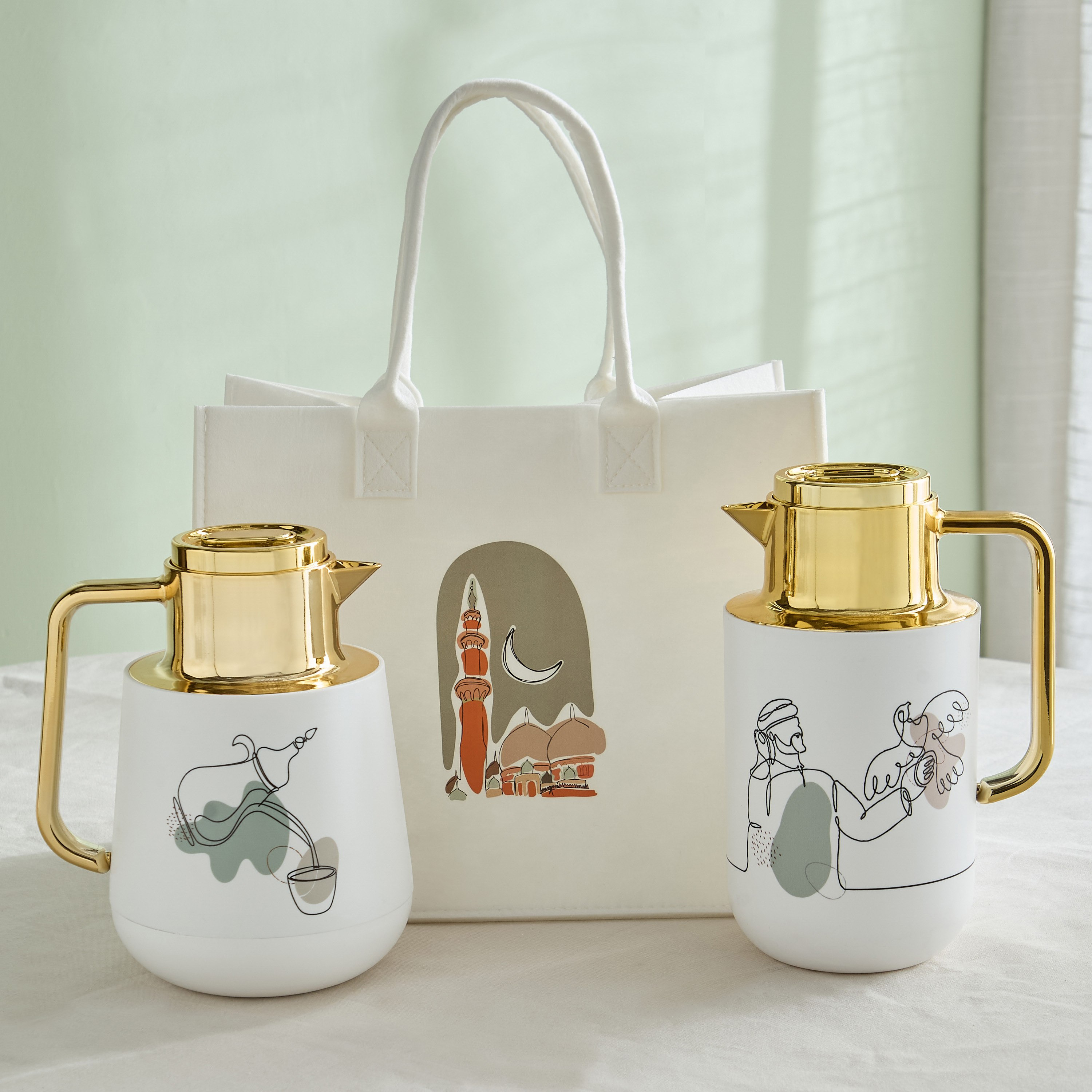 طقم ترامس عدد 2 من أرابيا - 1 لتر-hbxhomeware-hbxkitchen-image-1