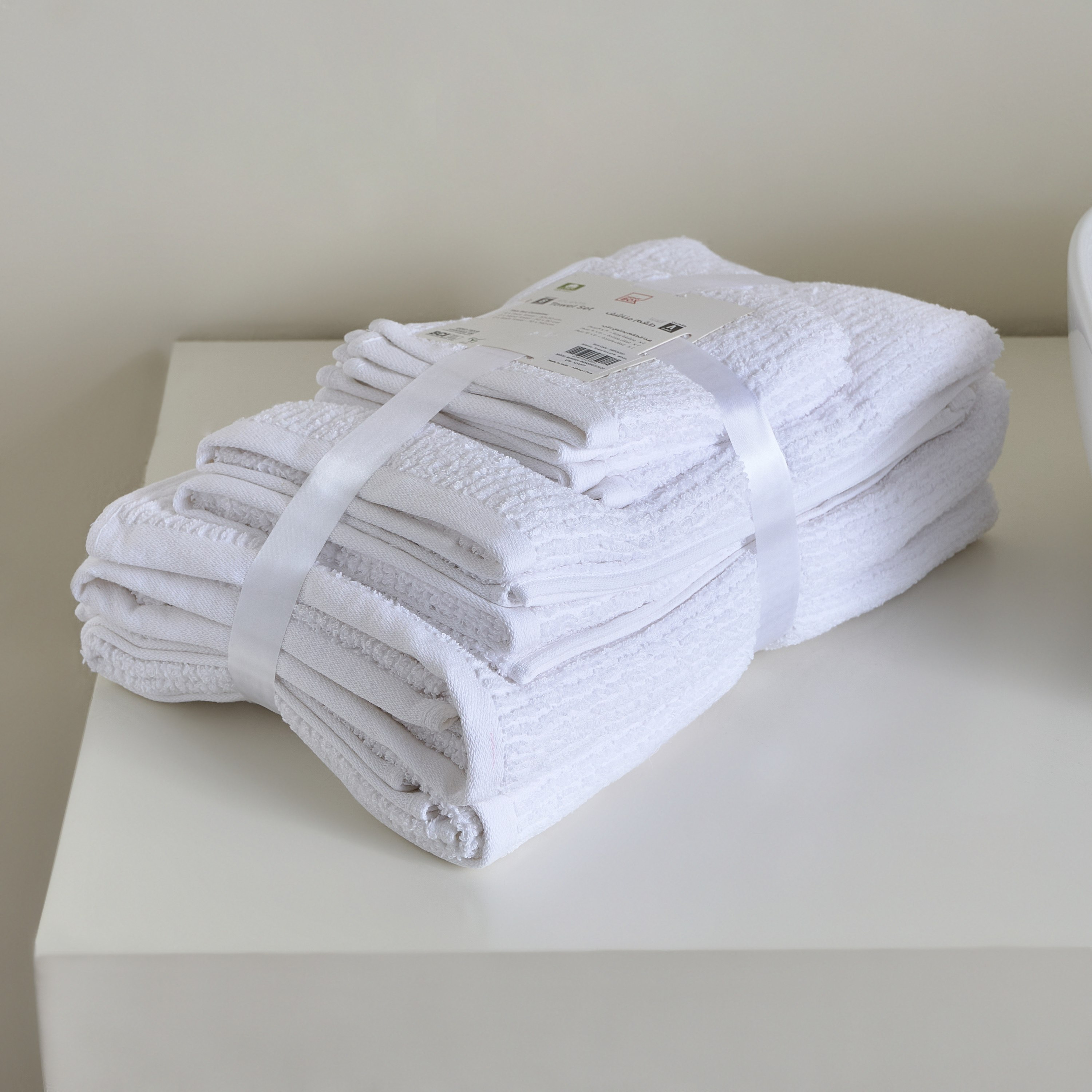 Atlanta 8-Piece Textured Cotton Towel Set-hbxbathroom-bathroomtextiles-image-5