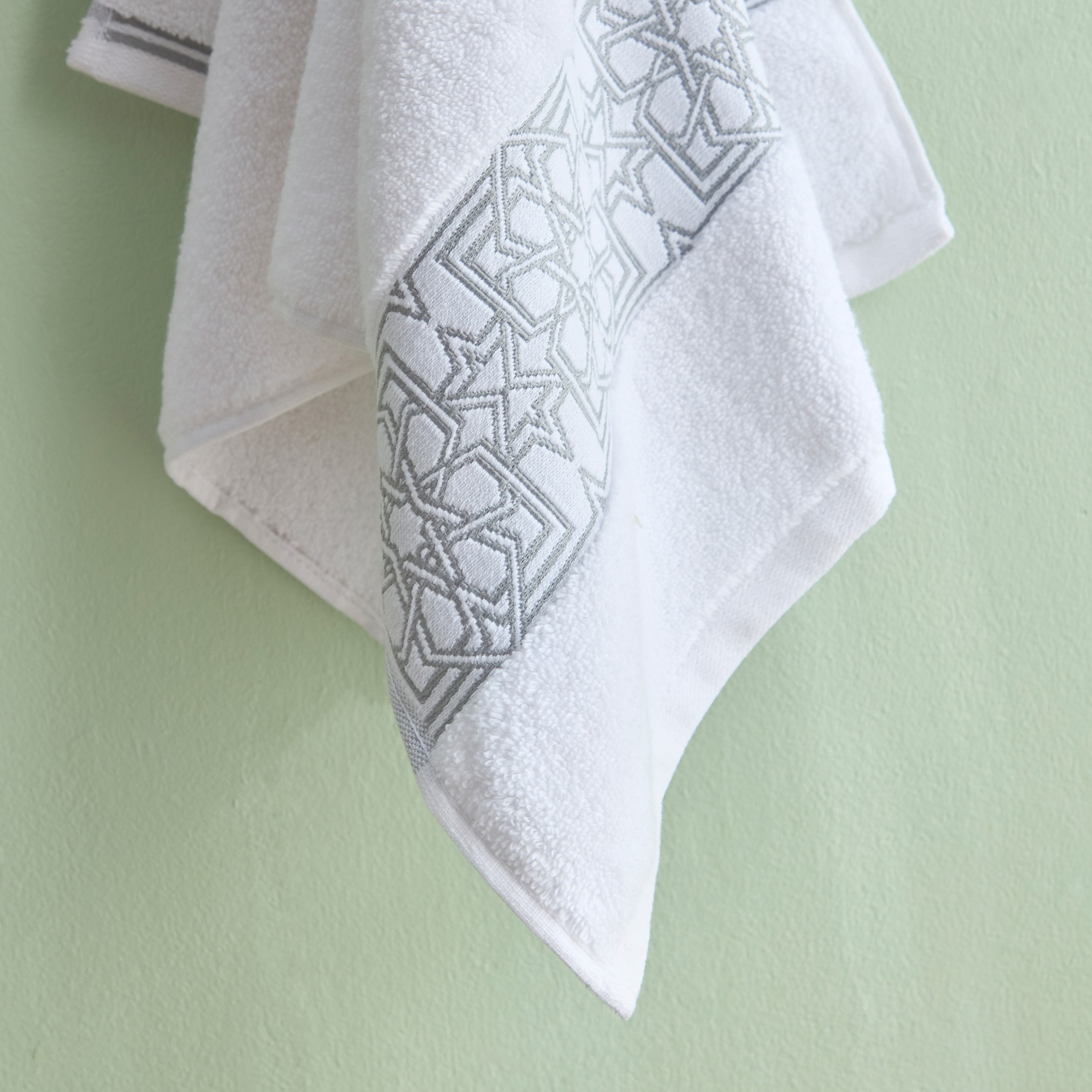 منشفة يد قطن لوريكس منقوشة من وايت هيفن ليالي نور - 40x70 سم-hbxbathroom-bathroomtextiles-image-2