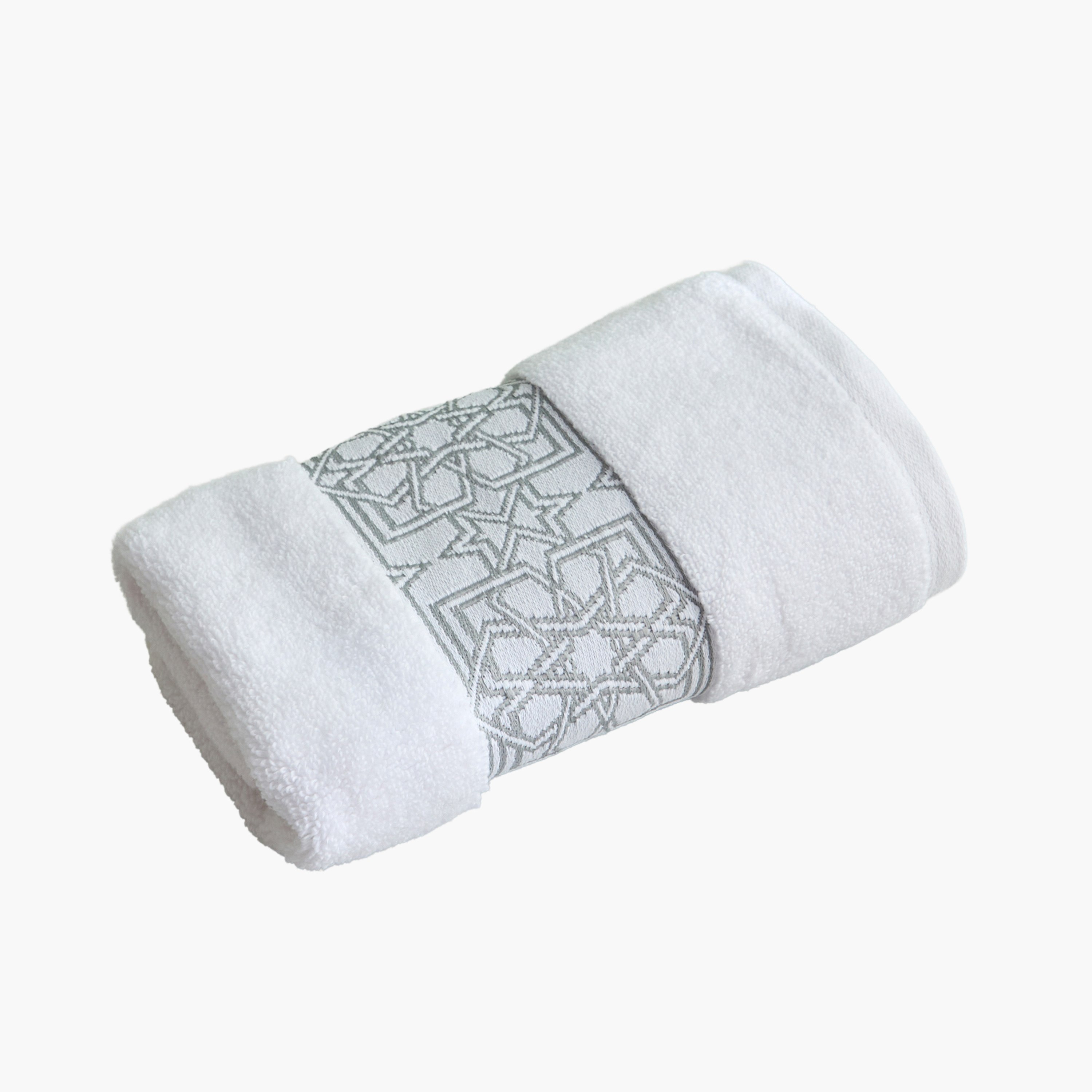 منشفة يد قطن لوريكس منقوشة من وايت هيفن ليالي نور - 50x90 سم-hbxbathroom-bathroomtextiles-image-5
