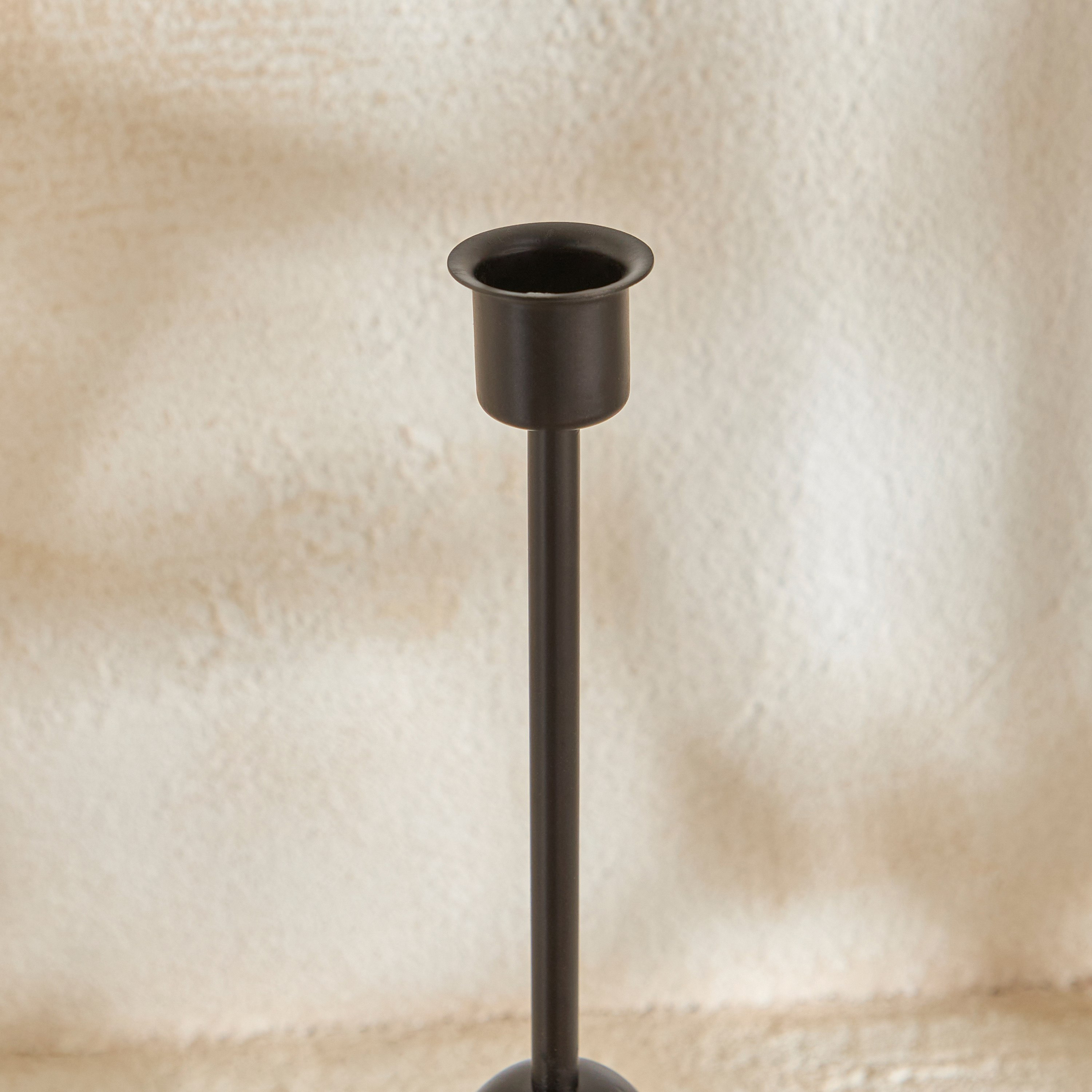 Celestial Layali Noor Decorative Taper Candleholder - 7.5x7.5x24 cm-hbxlivingroom-decorandaccessories-candleholders-image-3