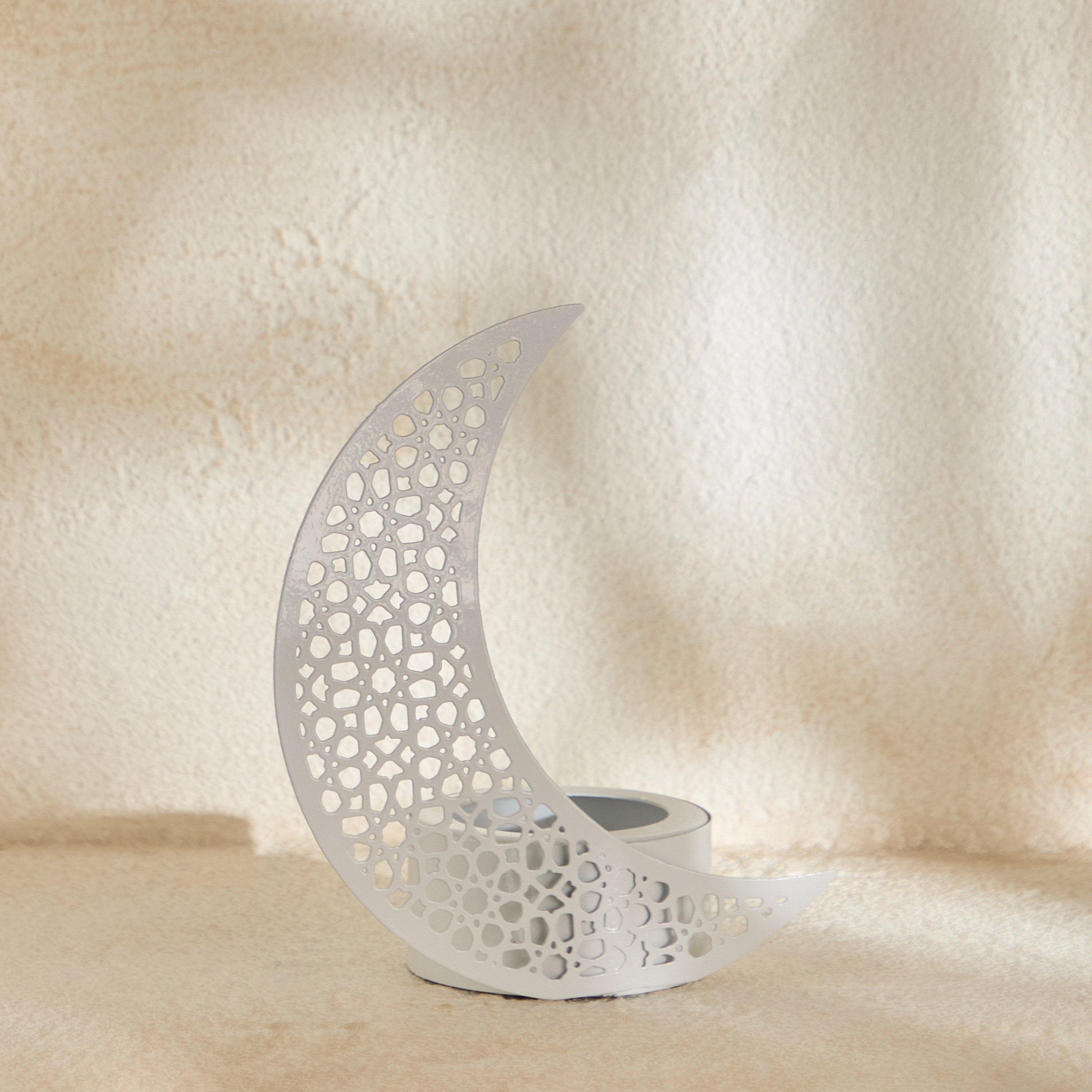 Celestial Layali Noor Decorative Tealight Candleholder - 15x10x18 cm-hbxlivingroom-decorandaccessories-candleholders-image-2