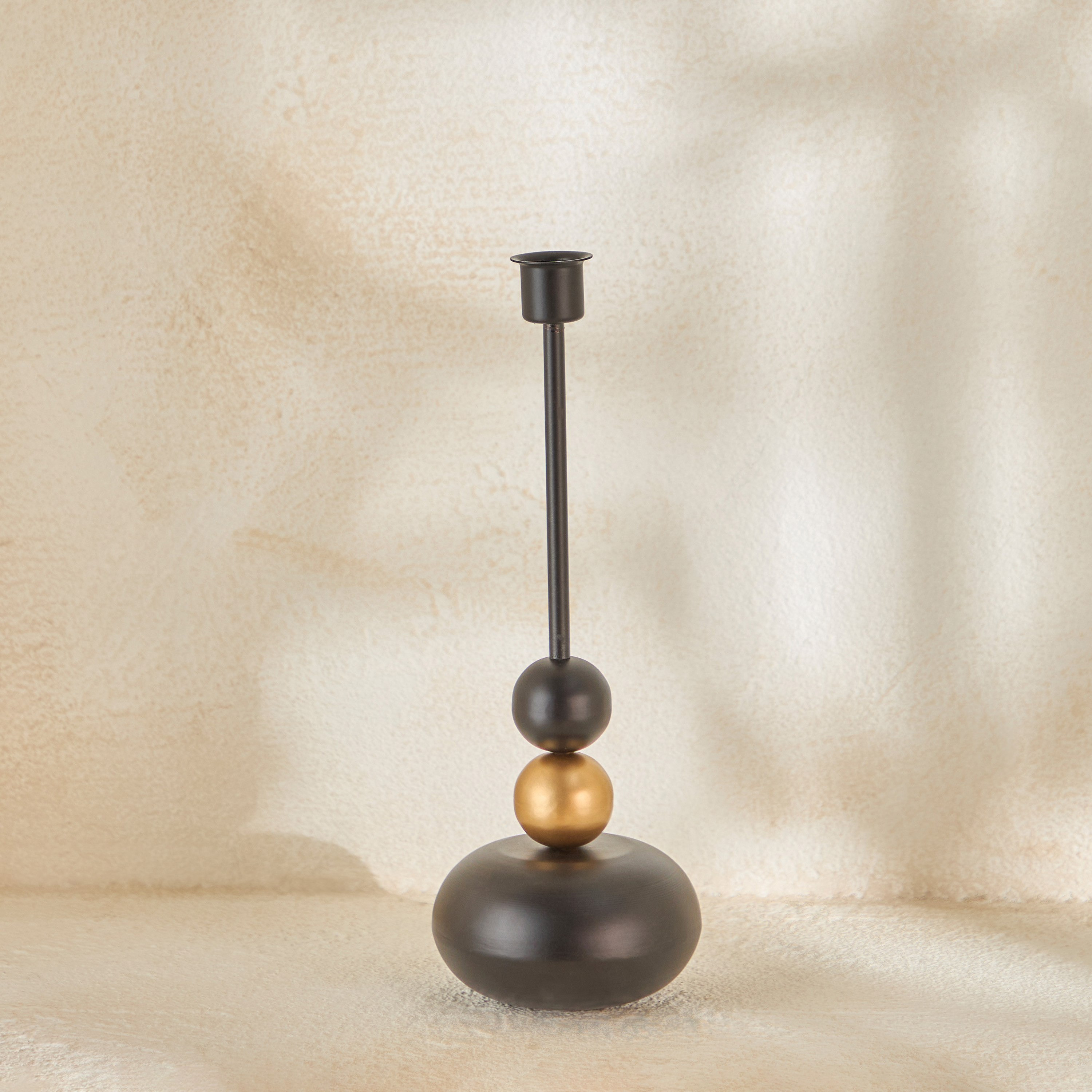 Celestial Layali Noor Decorative Taper Candleholder - 10x10x28 cm-hbxlivingroom-decorandaccessories-candleholders-image-2