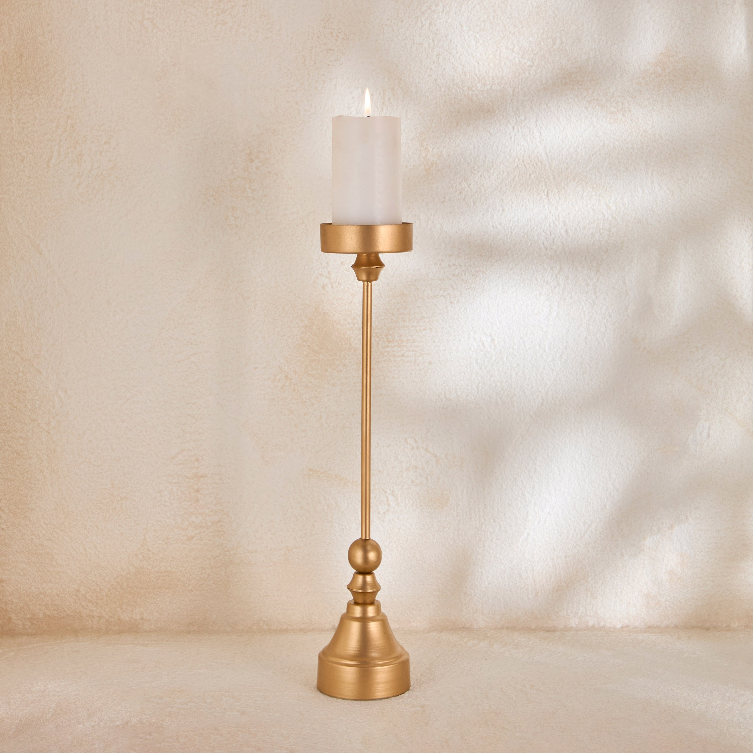 Celestial Layali Noor Decorative Pillar Candleholder - 8x8x38 cm-hbxlivingroom-decorandaccessories-candleholders-image-1
