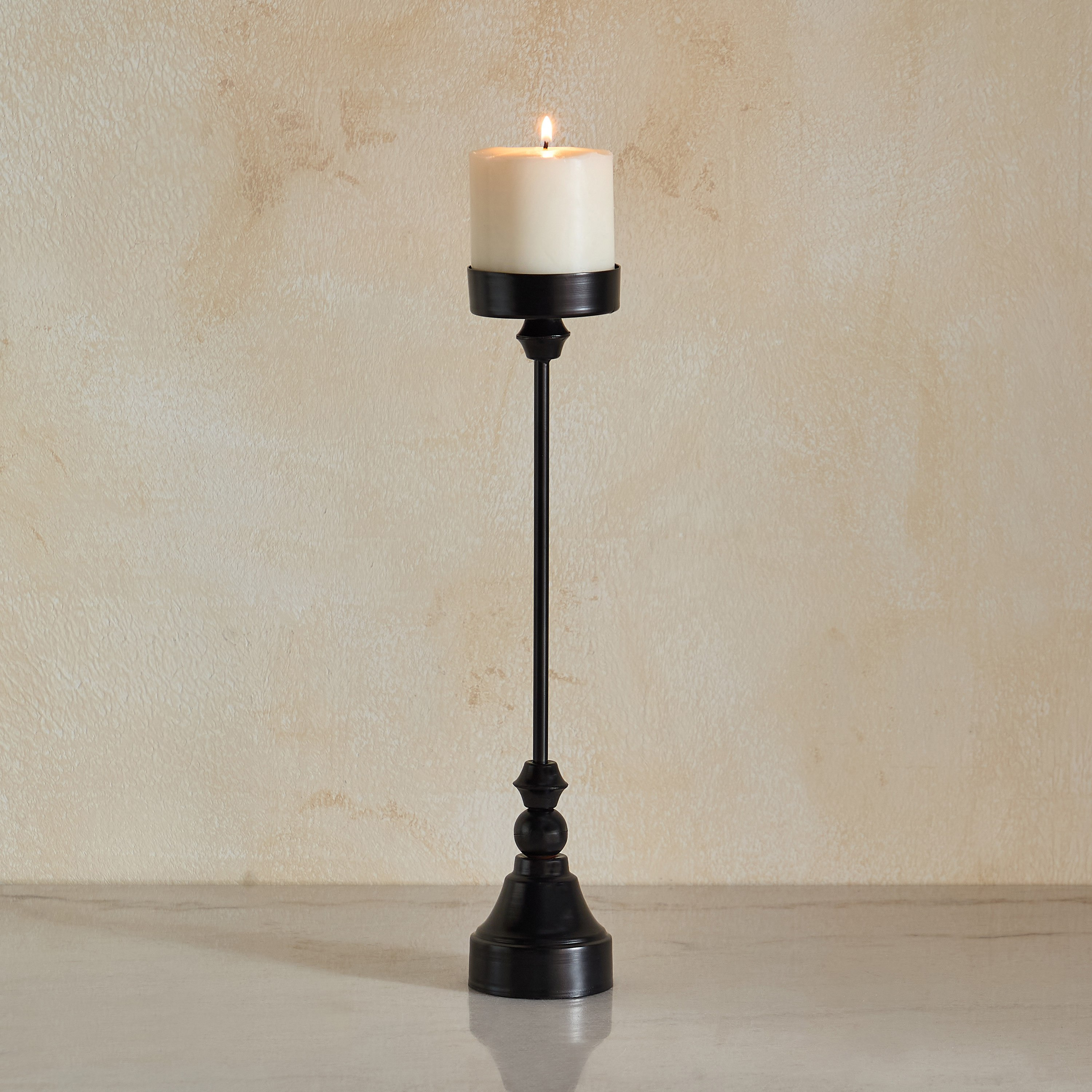 Celestial Layali Noor Decorative Pillar Candleholder - 8x8x38 cm-hbxlivingroom-decorandaccessories-candleholders-image-6