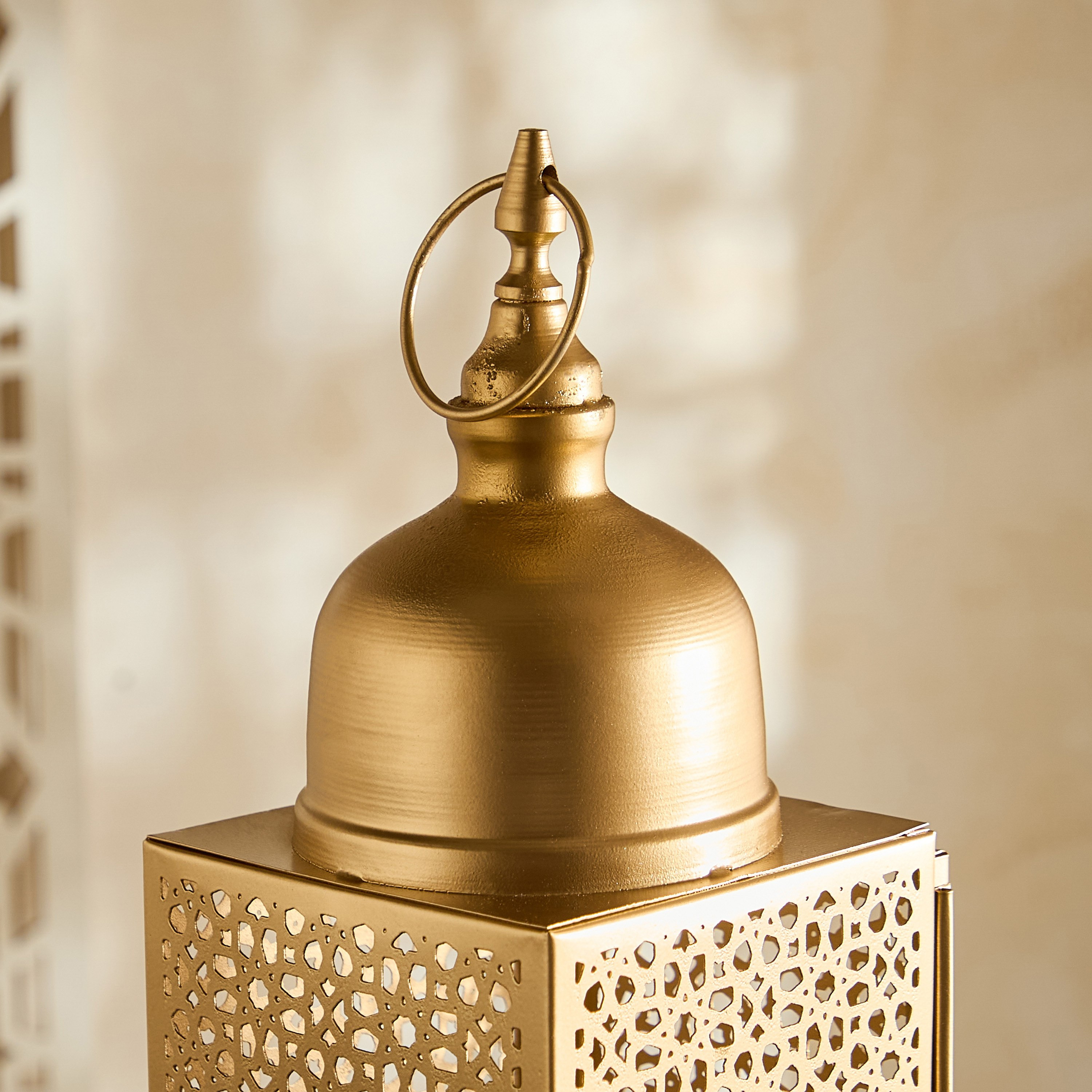 Arabesque Zaynah Decorative Cutwork Lantern - 11x11x32 cm-hbxdecorandfurnishings-homeaccessories-lanterns-image-8