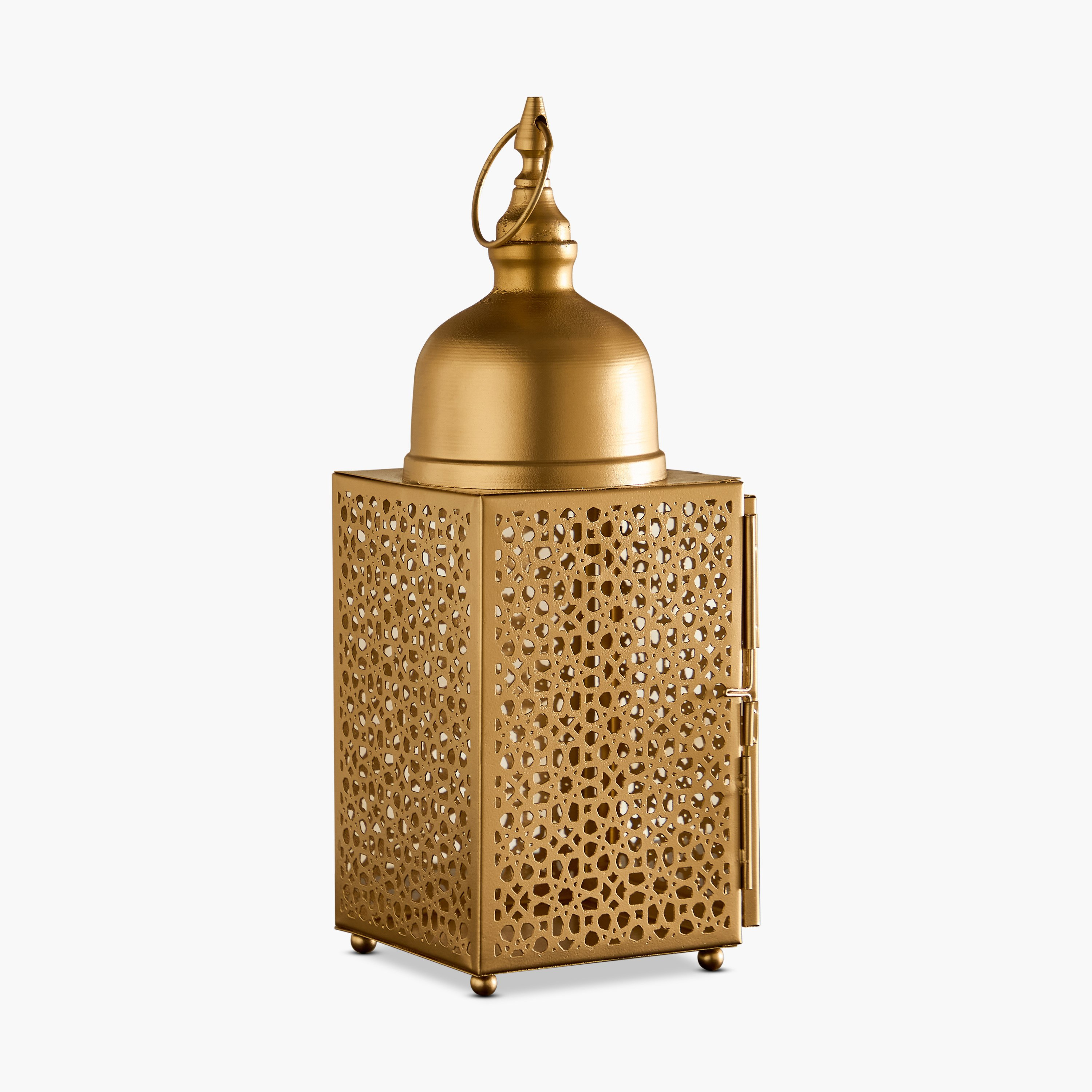 Arabesque Zaynah Decorative Cutwork Lantern - 11x11x32 cm-hbxdecorandfurnishings-homeaccessories-lanterns-image-11