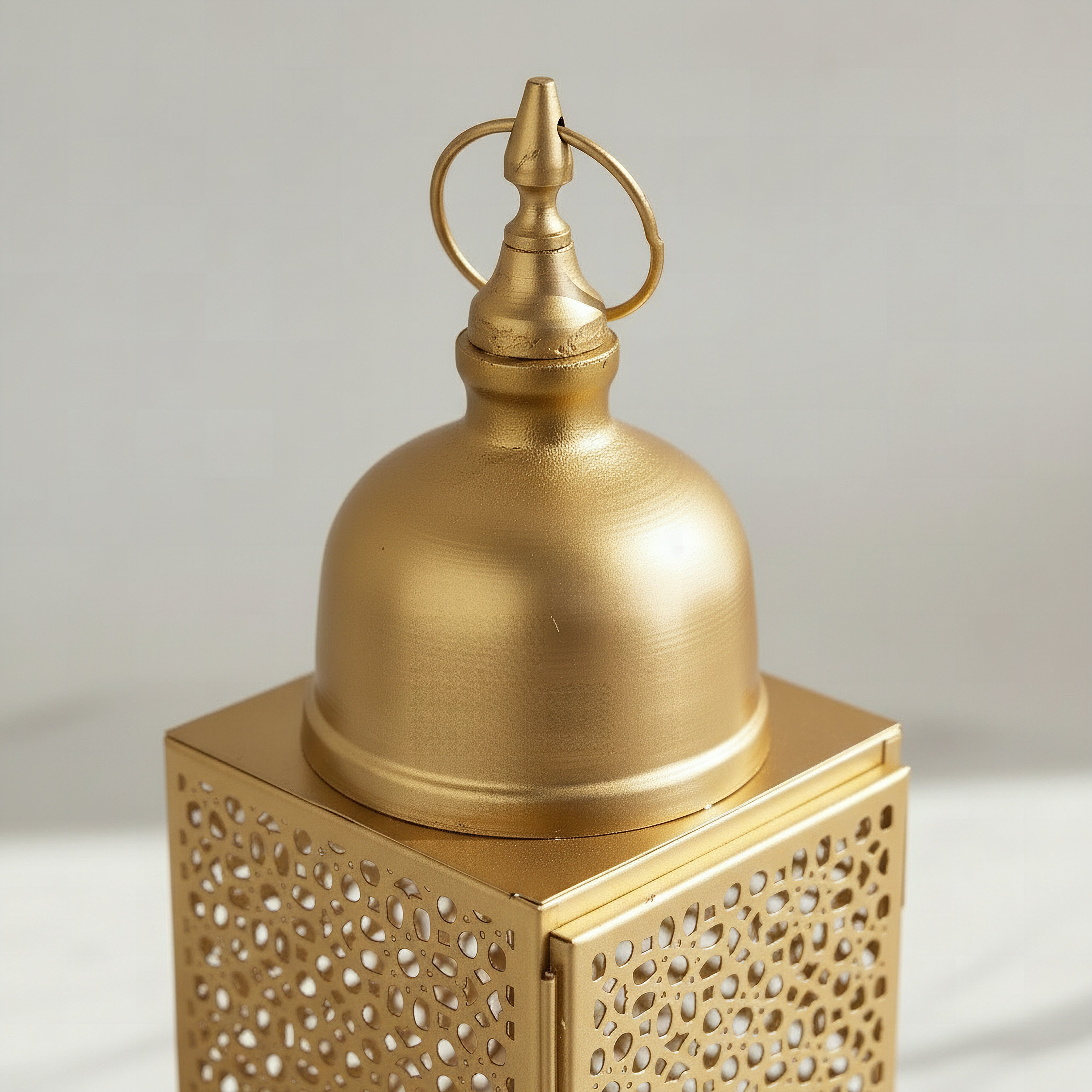 Arabesque Zaynah Decorative Cutwork Lantern - 11x11x32 cm-hbxdecorandfurnishings-homeaccessories-lanterns-image-3