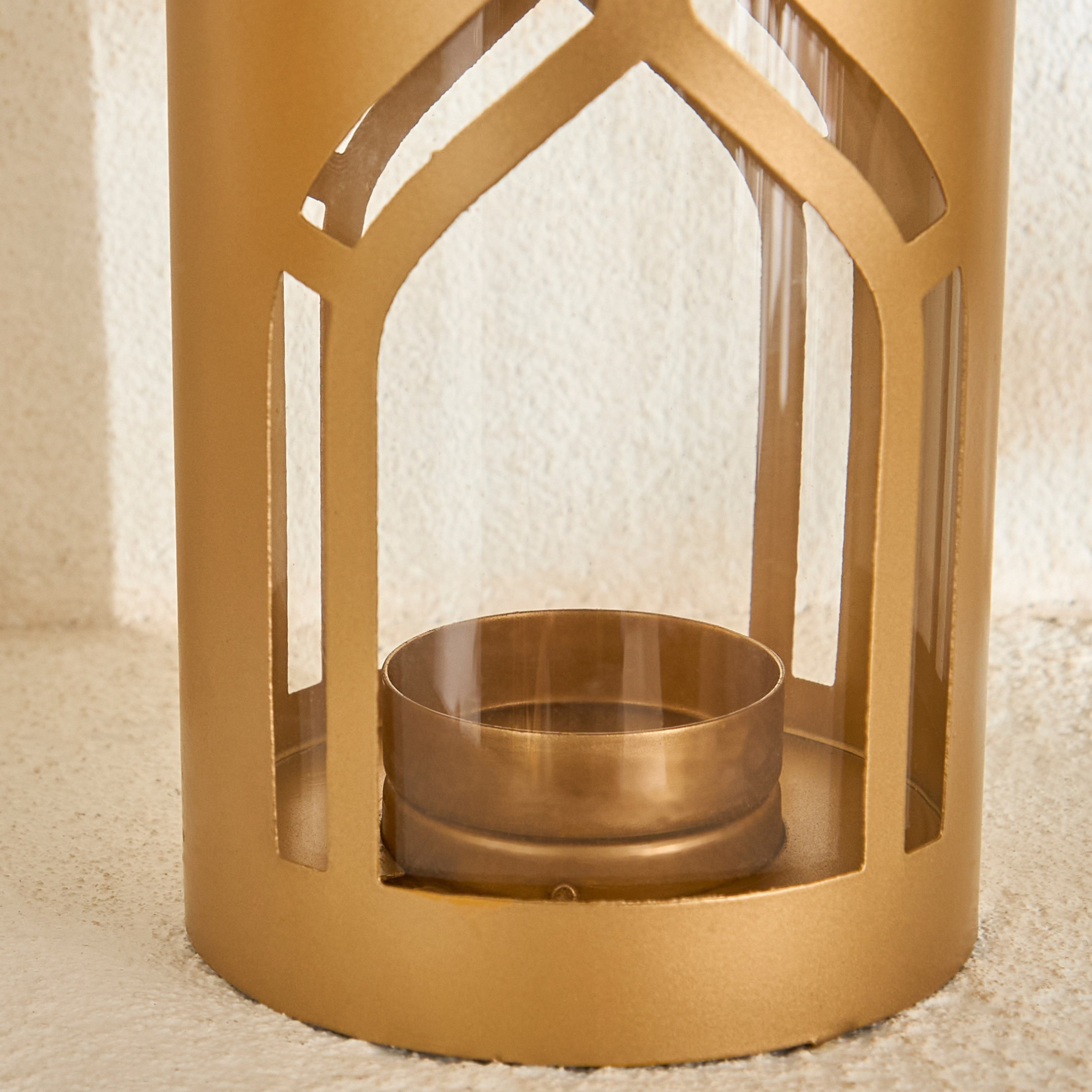 Celestial Layali Noor Decorative Lantern with Glass - 11x11x28 cm-hbxdecorandfurnishings-homeaccessories-lanterns-image-3