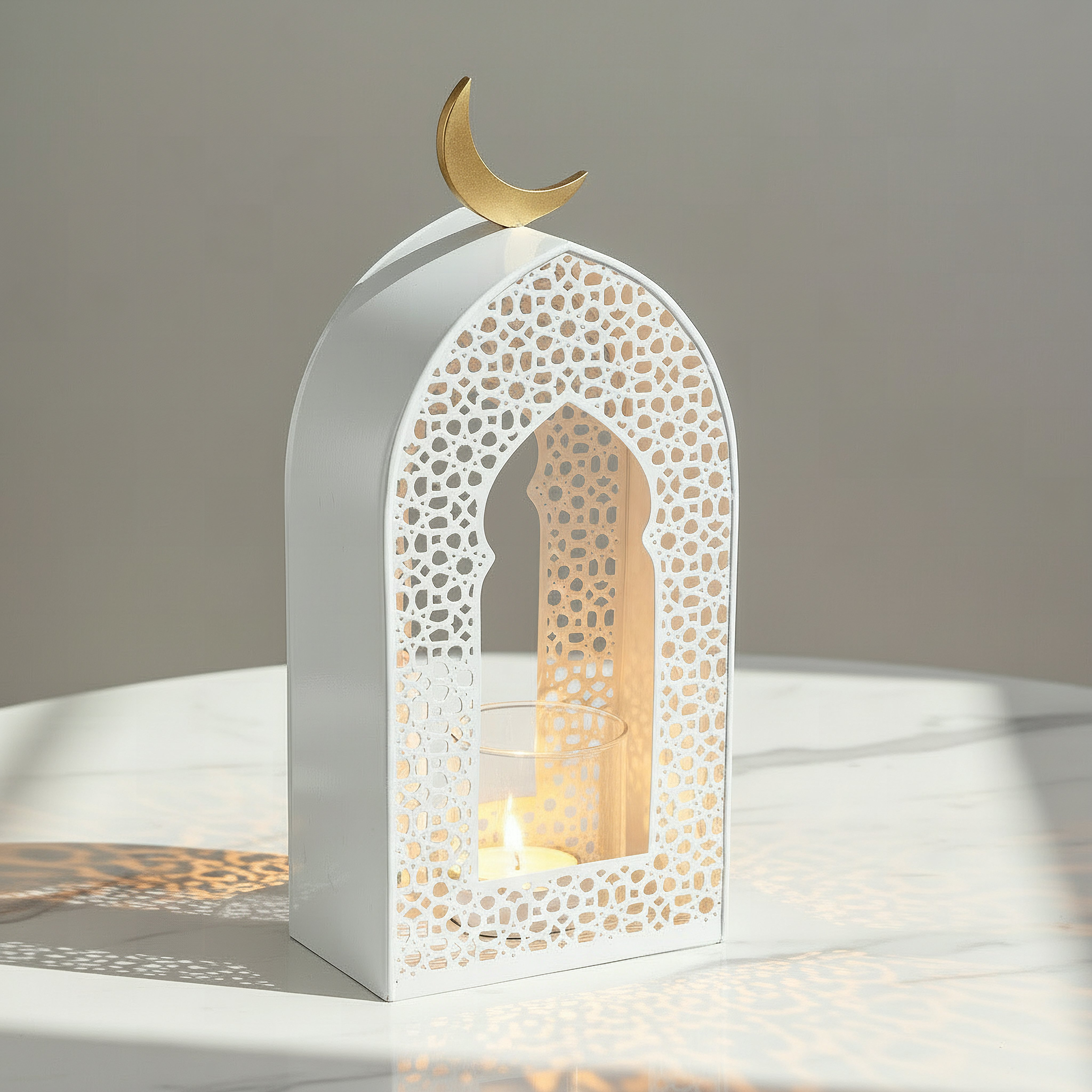 Celestial Layali Noor Decorative Lantern - 14.5x8x32 cm-hbxdecorandfurnishings-homeaccessories-lanterns-image-2