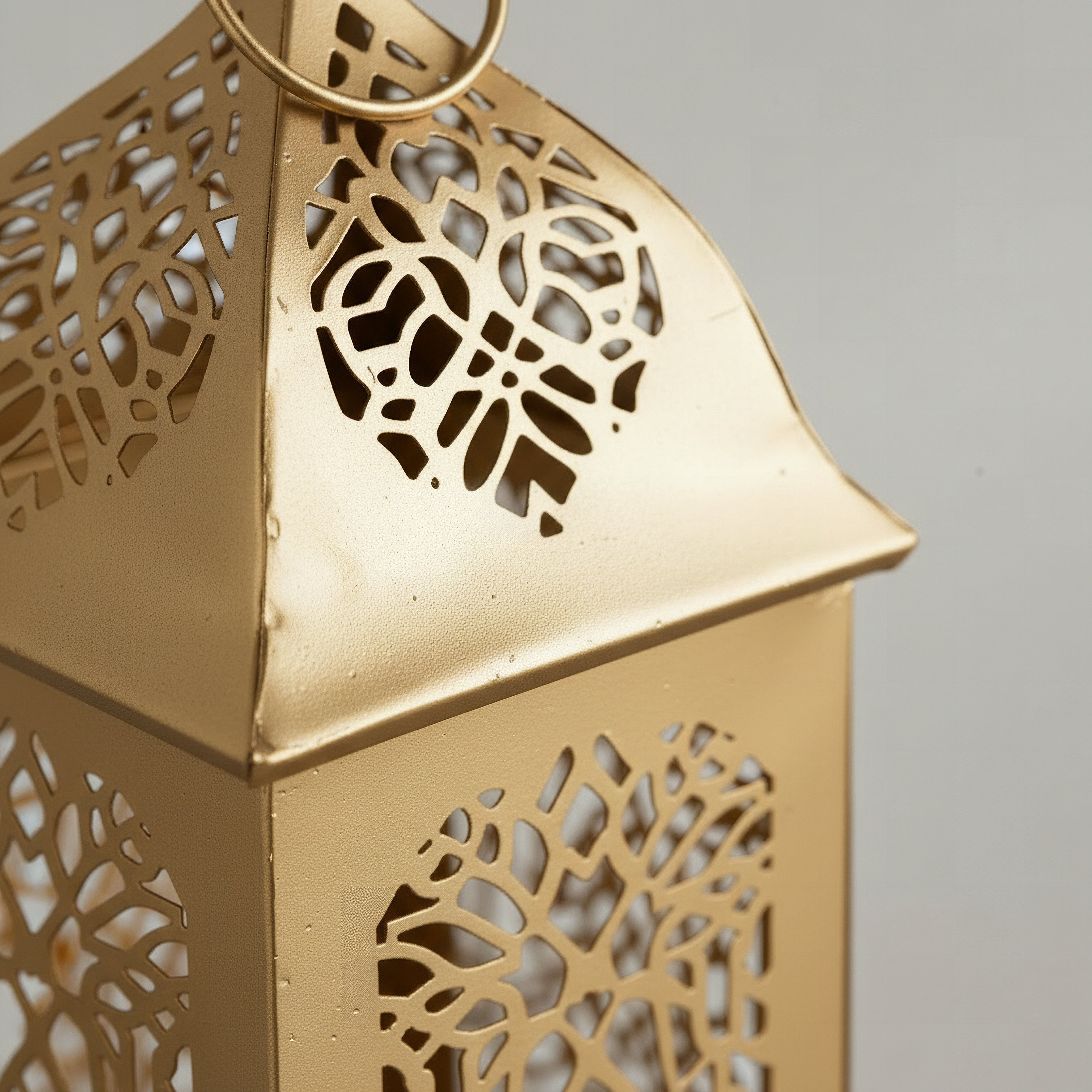 Arabesque Zaynah Decorative Cutwork Lantern - 15x15x36 cm-hbxdecorandfurnishings-homeaccessories-lanterns-image-4