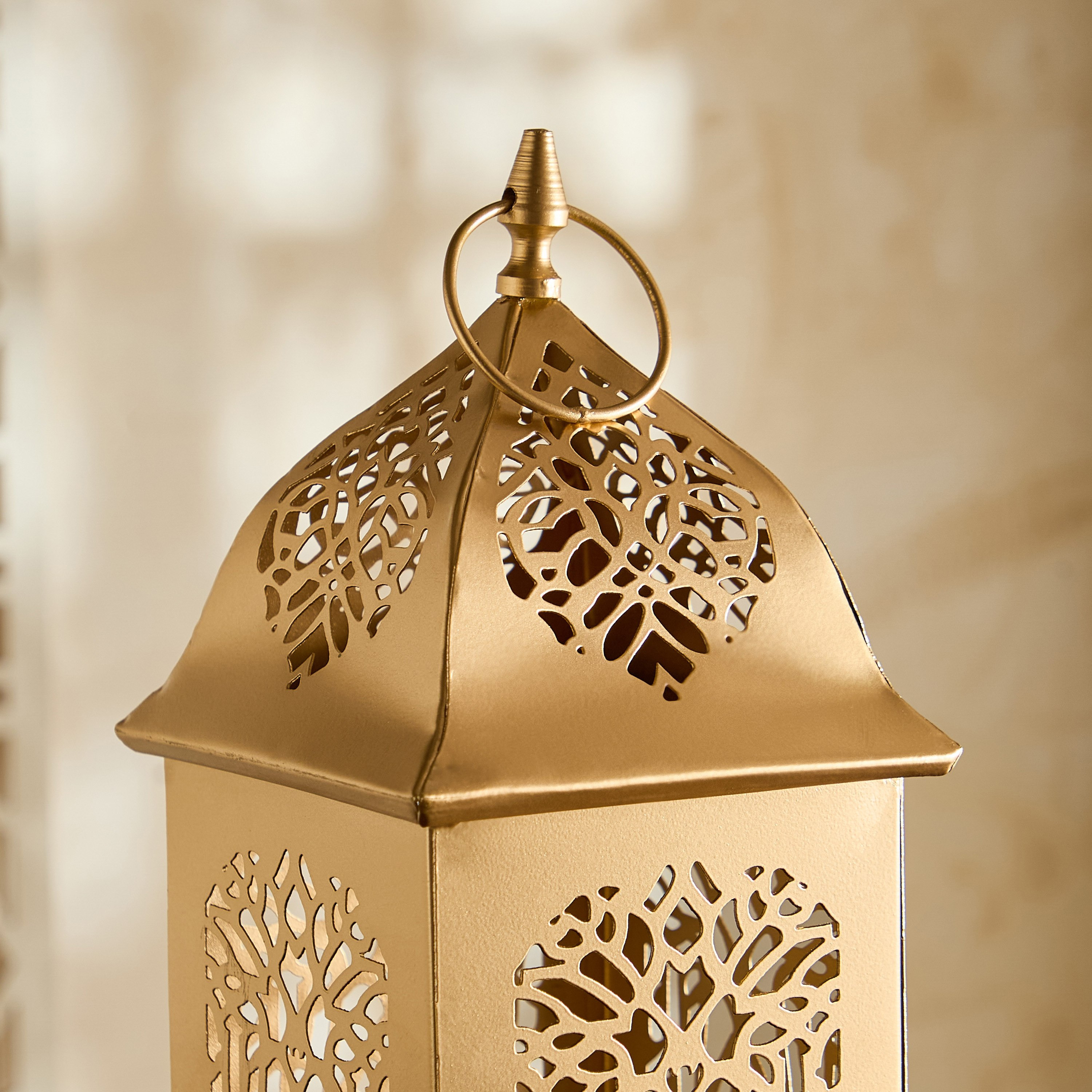 Arabesque Zaynah Decorative Cutwork Lantern - 15x15x36 cm-hbxdecorandfurnishings-homeaccessories-lanterns-image-8