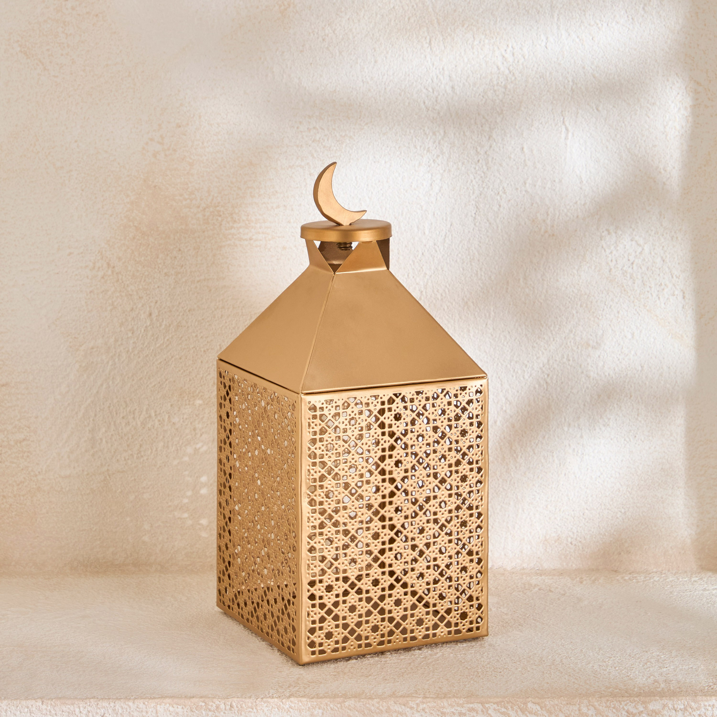 Celestial Layali Noor Decorative Lantern - 14x14x32 cm-hbxdecorandfurnishings-homeaccessories-lanterns-image-2