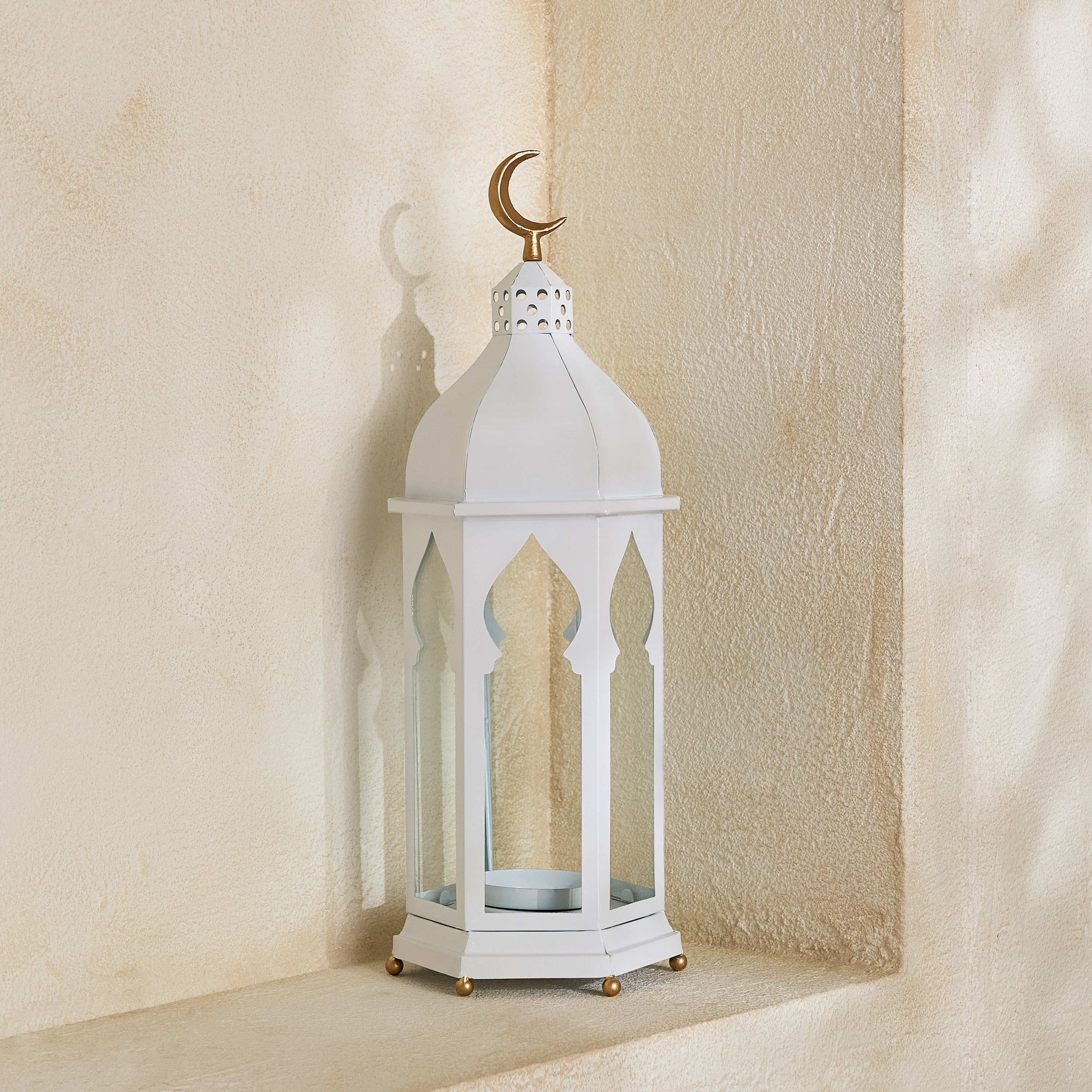 Celestial Layali Noor Decorative Lantern - 18x18x50 cm-hbxdecorandfurnishings-homeaccessories-lanterns-image-2