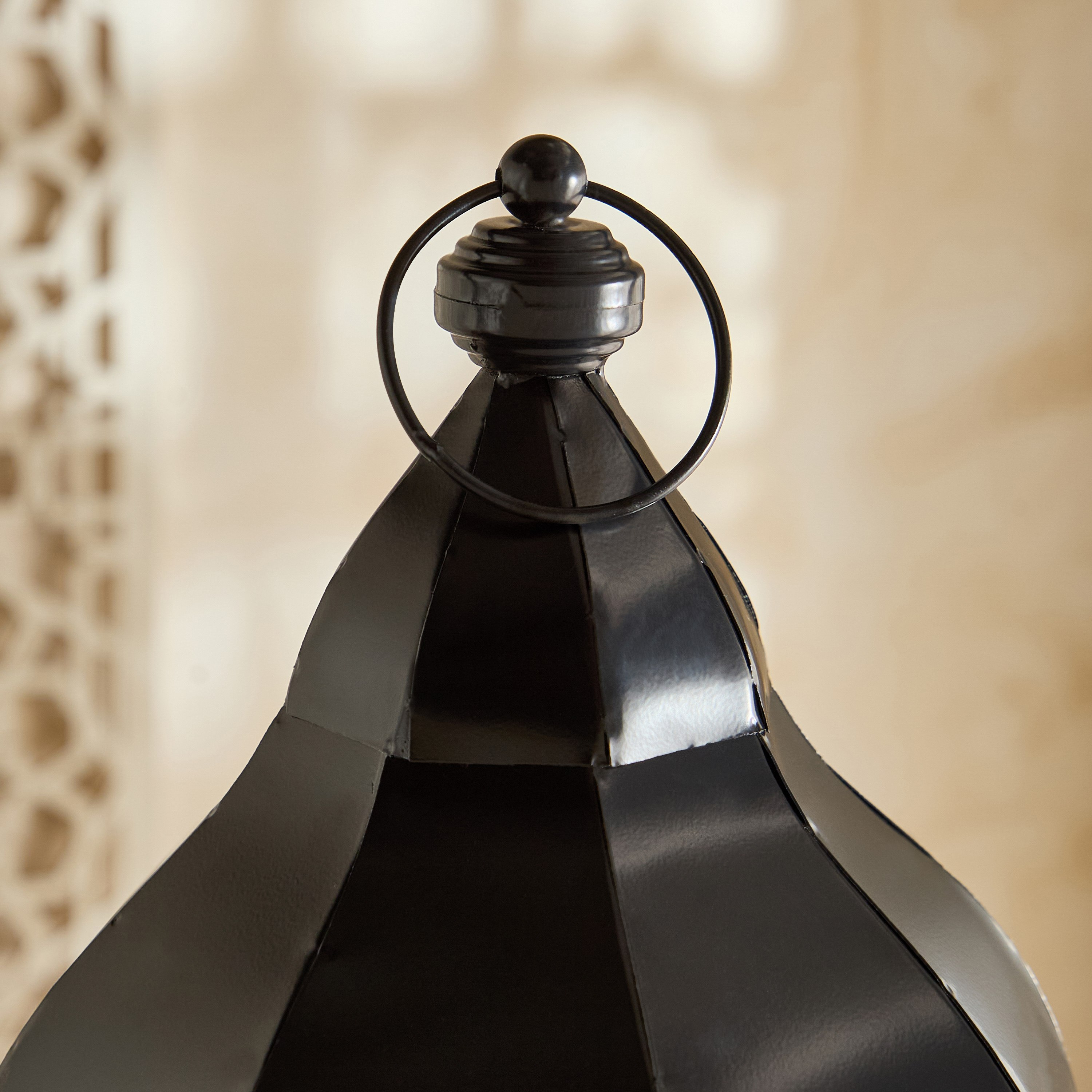 Arabesque Zaynah Decorative Cutwork Lantern - 20x20x42 cm-hbxdecorandfurnishings-homeaccessories-lanterns-image-8