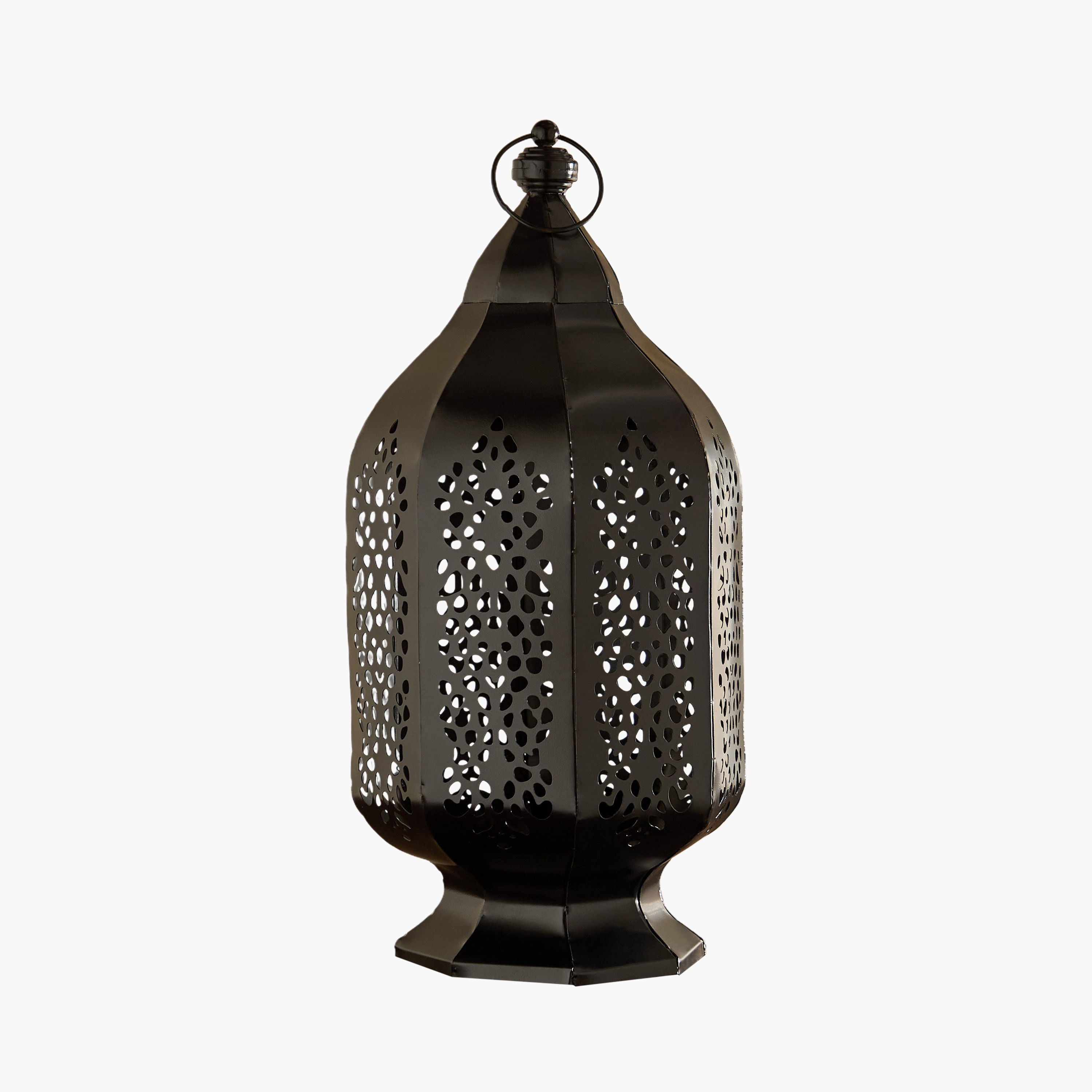 Arabesque Zaynah Decorative Cutwork Lantern - 20x20x42 cm-hbxdecorandfurnishings-homeaccessories-lanterns-image-11