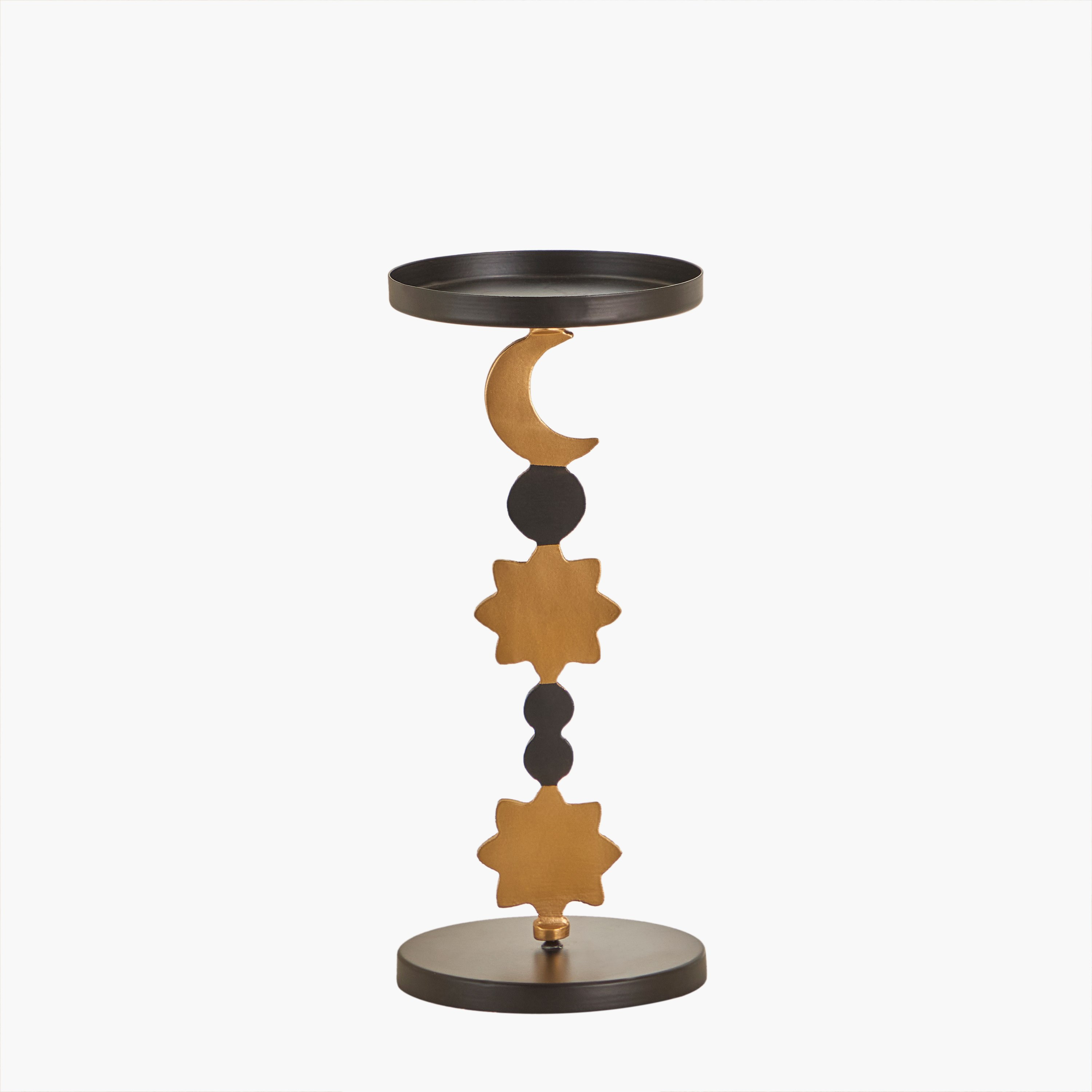 Celestial Layali Noor Decorative Pillar Candleholder - 15x15x28 cm-hbxlivingroom-decorandaccessories-candleholders-image-5