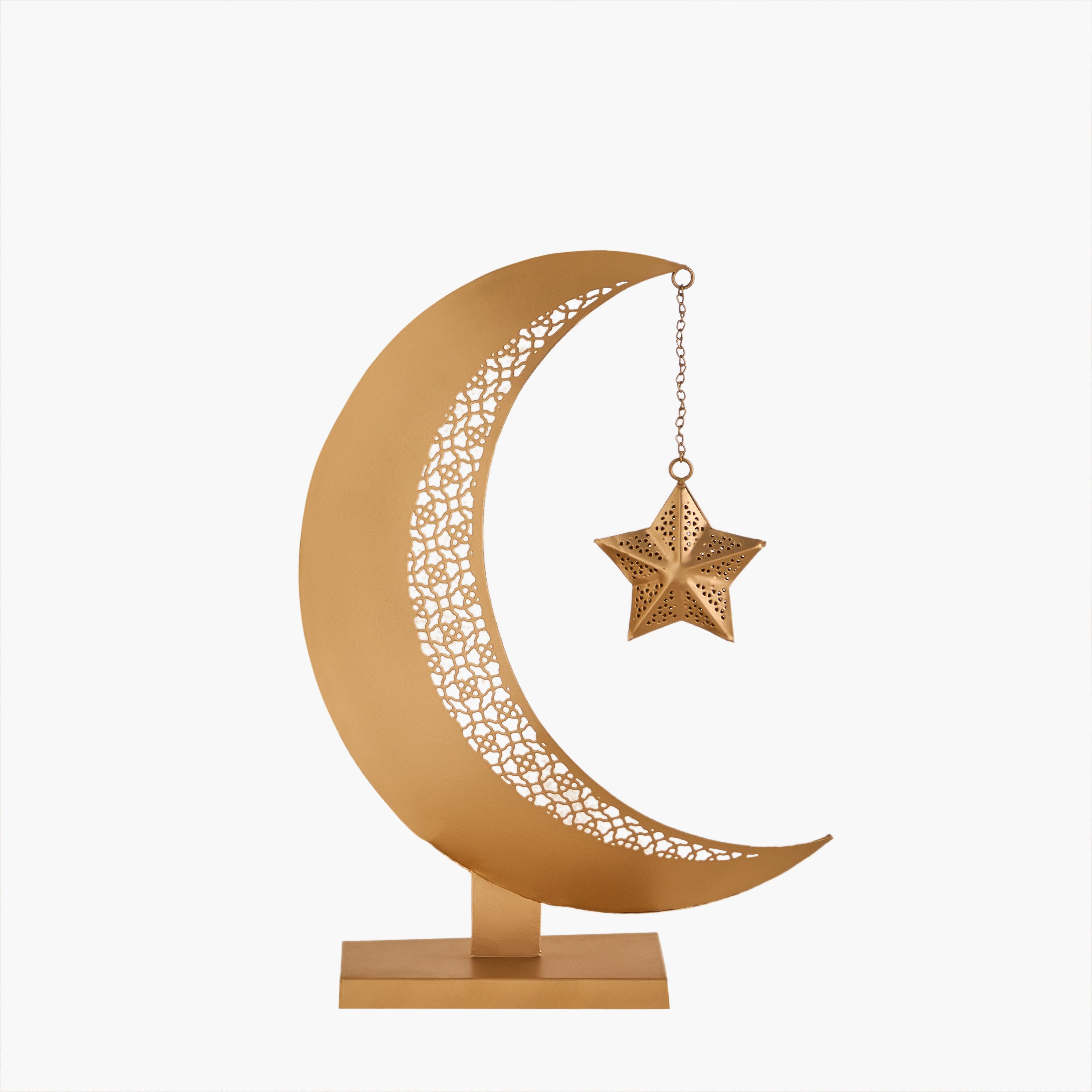 Celestial Layali Noor Decorative Moon and Star Accent - 23.5x10x32 cm-hbxhomeware-homedecor-figurinesandornaments-image-5