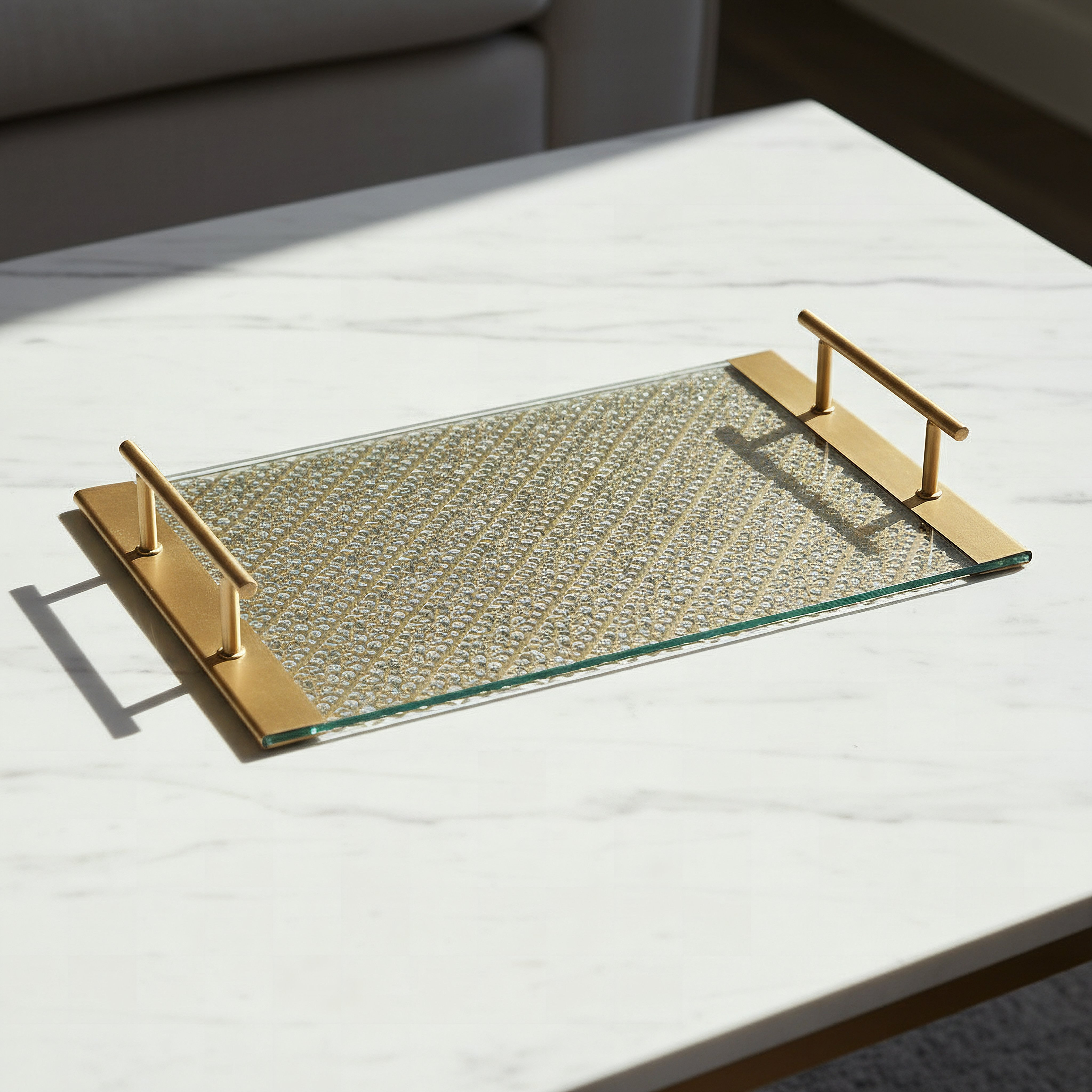Arabesque Zaynah Decorative Cutwork Tray - 38x25x5 cm-hbxhomeware-hbxdecorandfurnishings-image-1