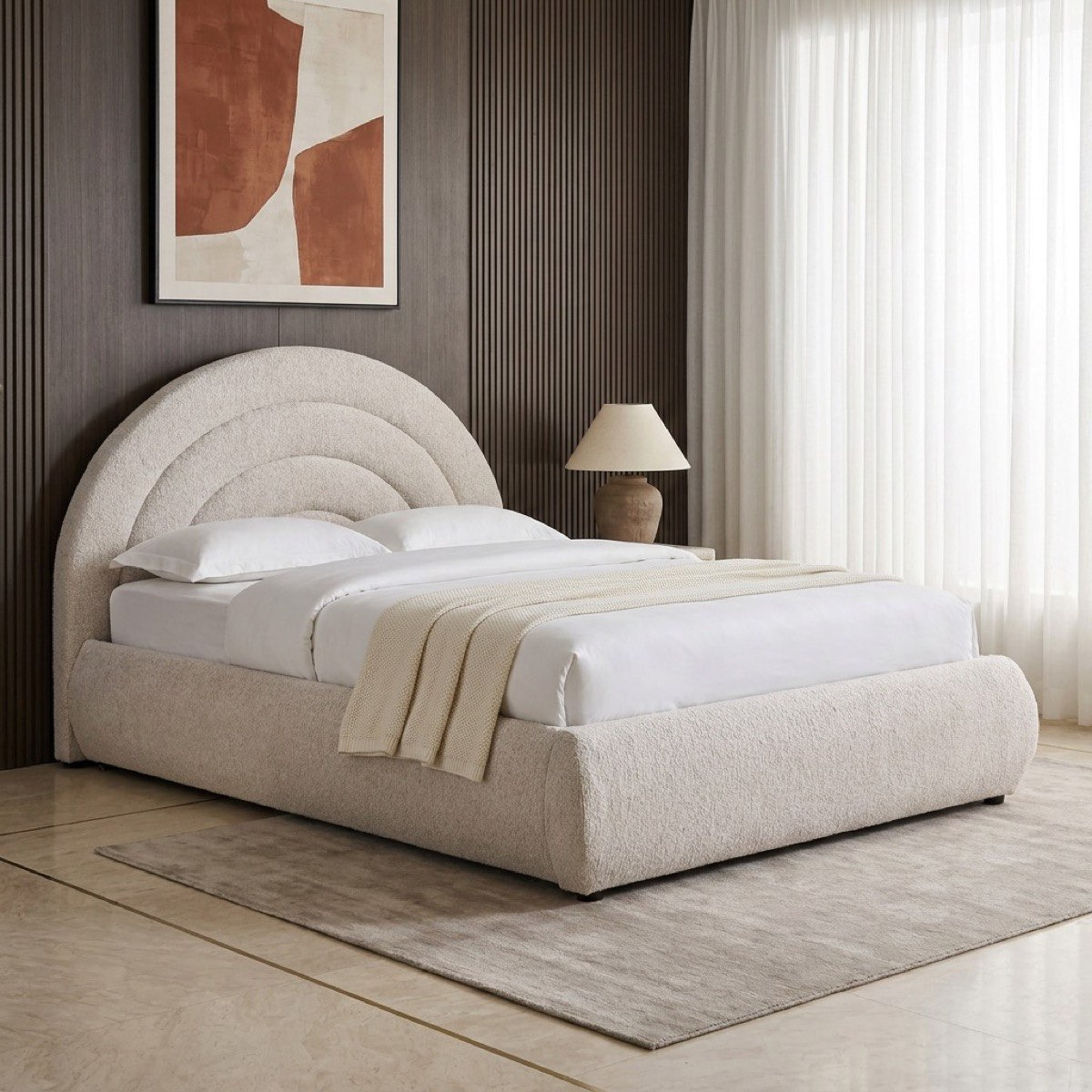 Movo Island Sardinia Upholstered Twin Bed - 120x200 cm