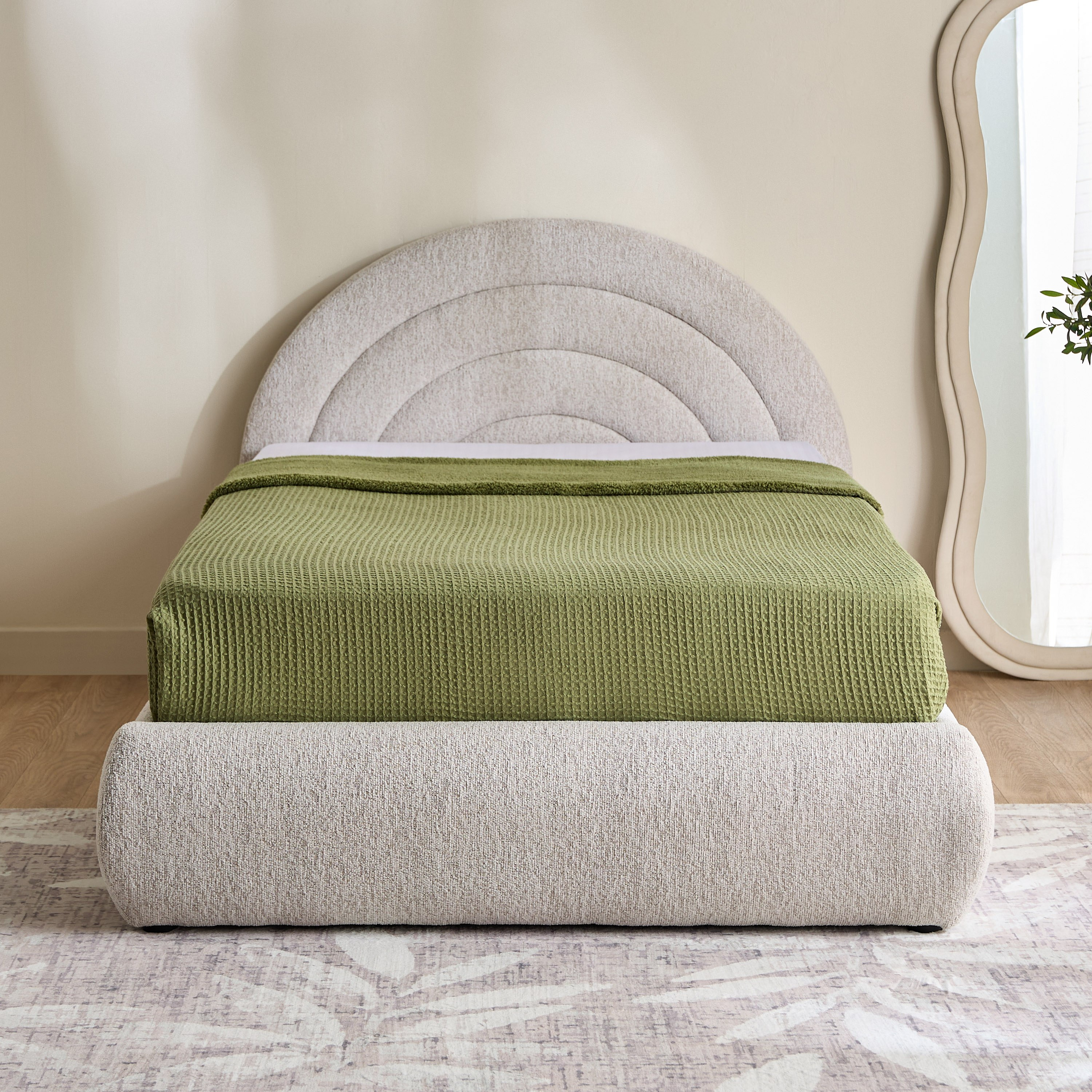 Movo Island Sardinia Upholstered Twin Bed - 120x200 cm-hbxbedroom-bedsandbedsets-upholsteredbeds-twin-image-2