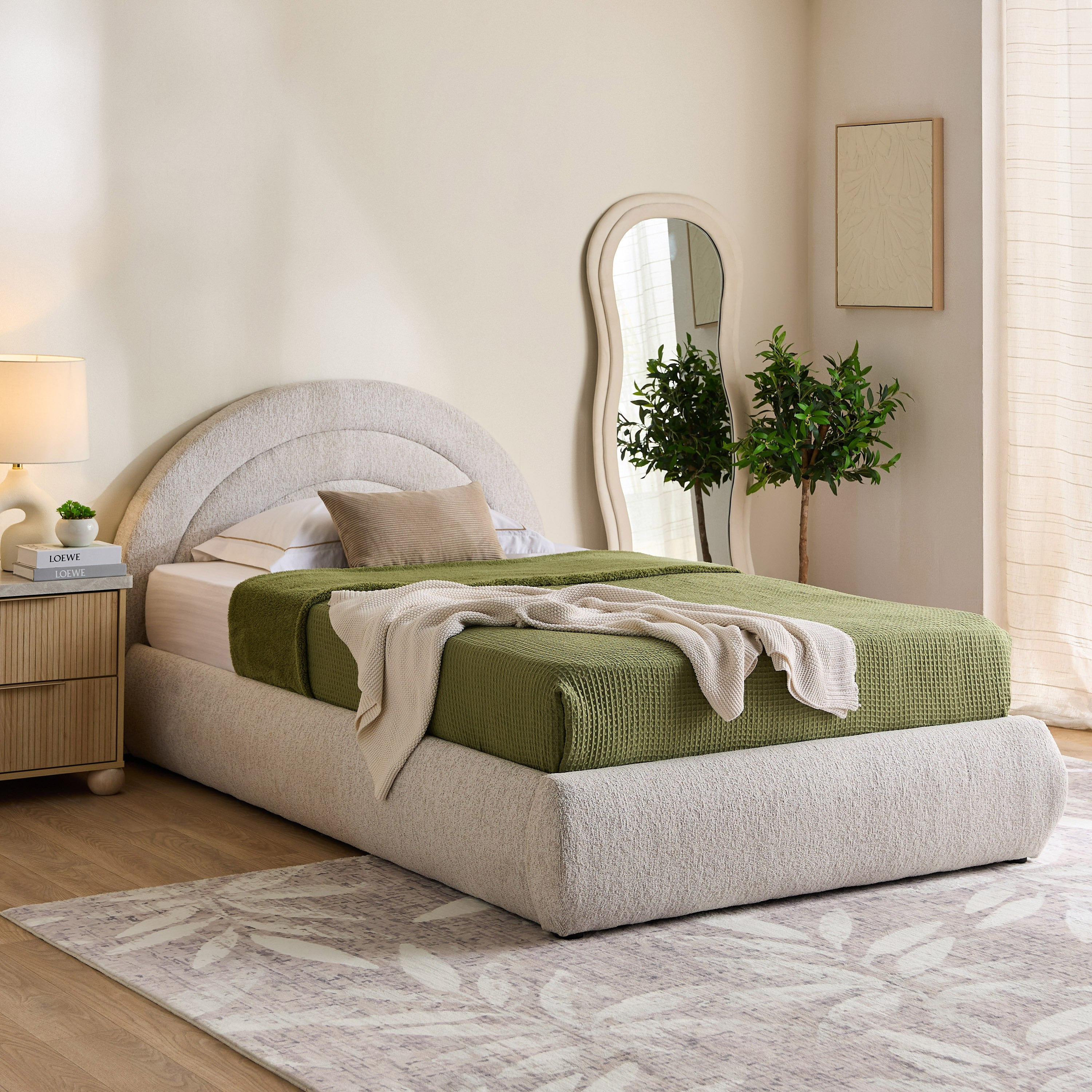 Movo Island Sardinia Upholstered Twin Bed - 120x200 cm-hbxbedroom-bedsandbedsets-upholsteredbeds-twin-image-7