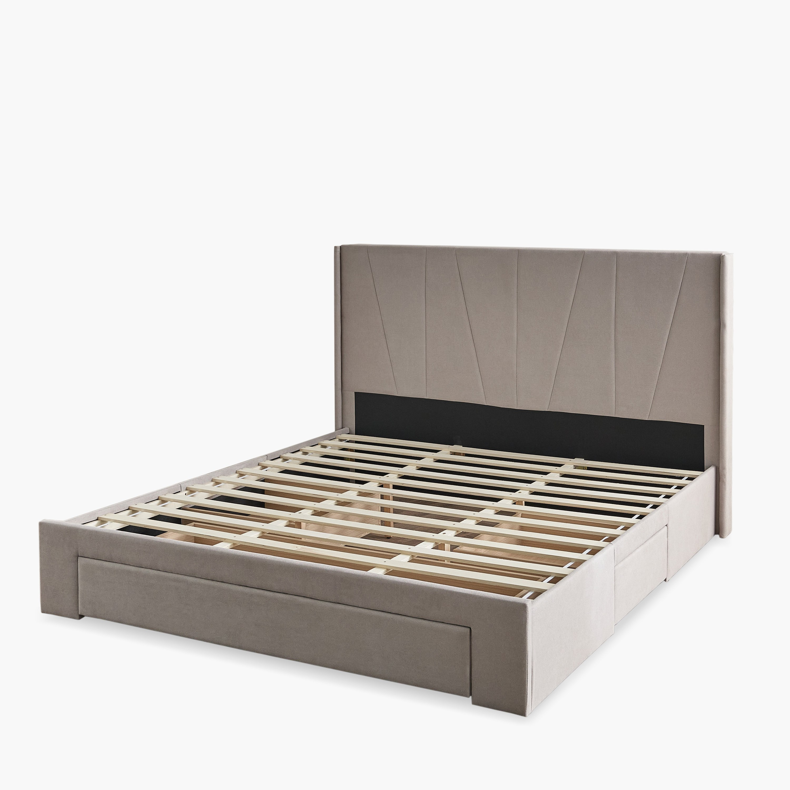 Movo Angelic Montero Nxt Upholstered Queen Bed with 3 Drawers - 160x200 cm-hbxbedroom-bedsandbedsets-beds-queen-image-12
