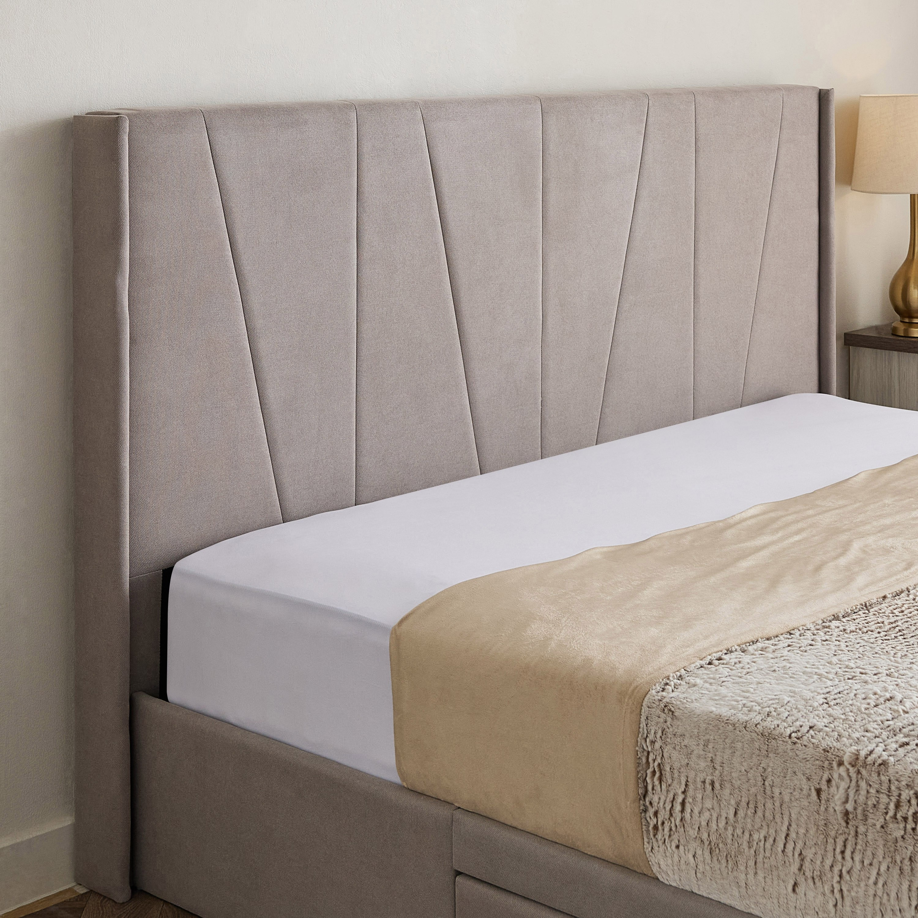 Movo Angelic Montero Nxt Upholstered Queen Bed with 3 Drawers - 160x200 cm-hbxbedroom-bedsandbedsets-beds-queen-image-5