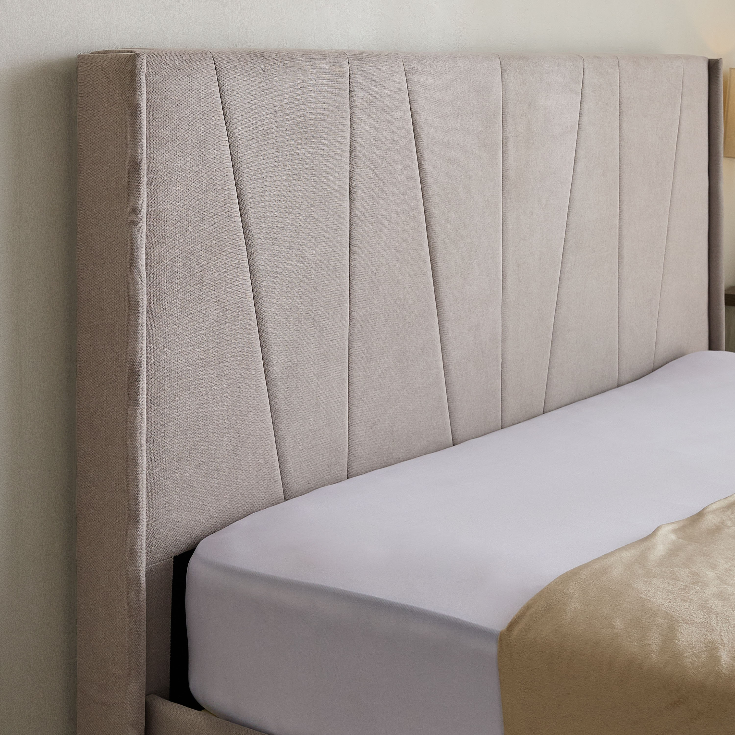 Movo Angelic Montero Nxt Upholstered Queen Bed with 3 Drawers - 160x200 cm-hbxbedroom-bedsandbedsets-beds-queen-image-6
