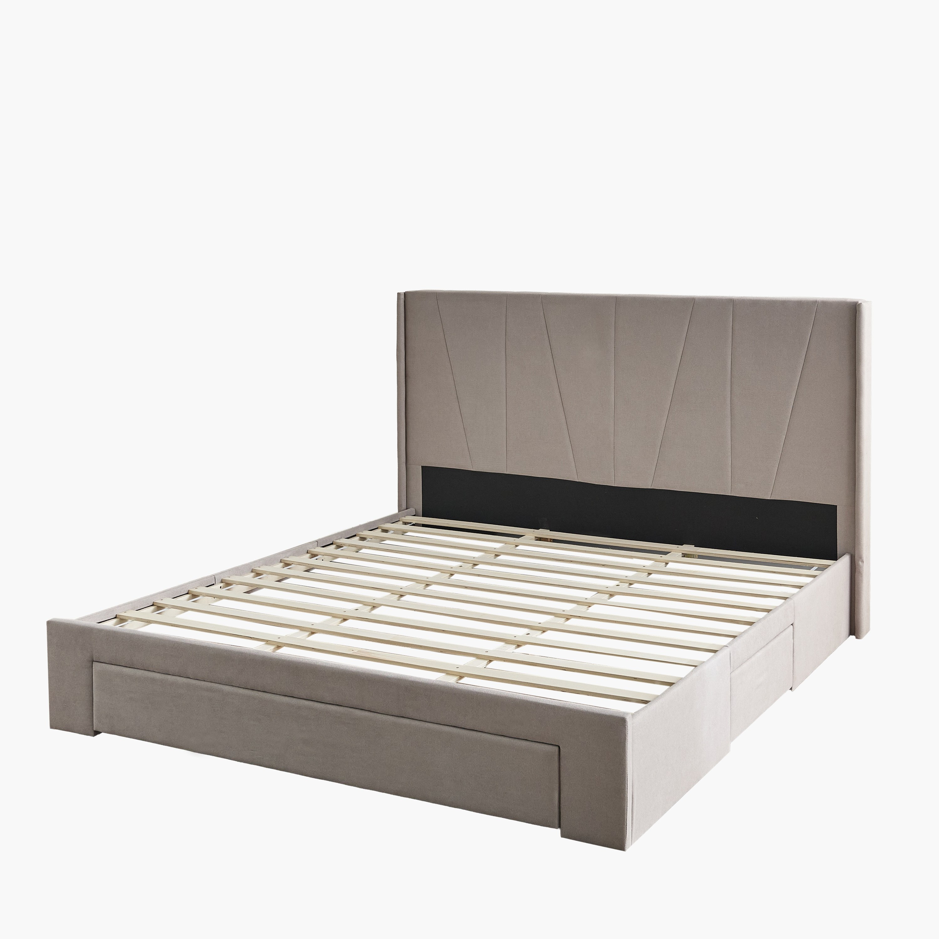 سرير كينج منجد بـ 3 أدراج - أنجيليك مونتيرو نكست من موڤو - 180x200 سم-hbxfurniture-bedsandbedsets-beds-king-image-12