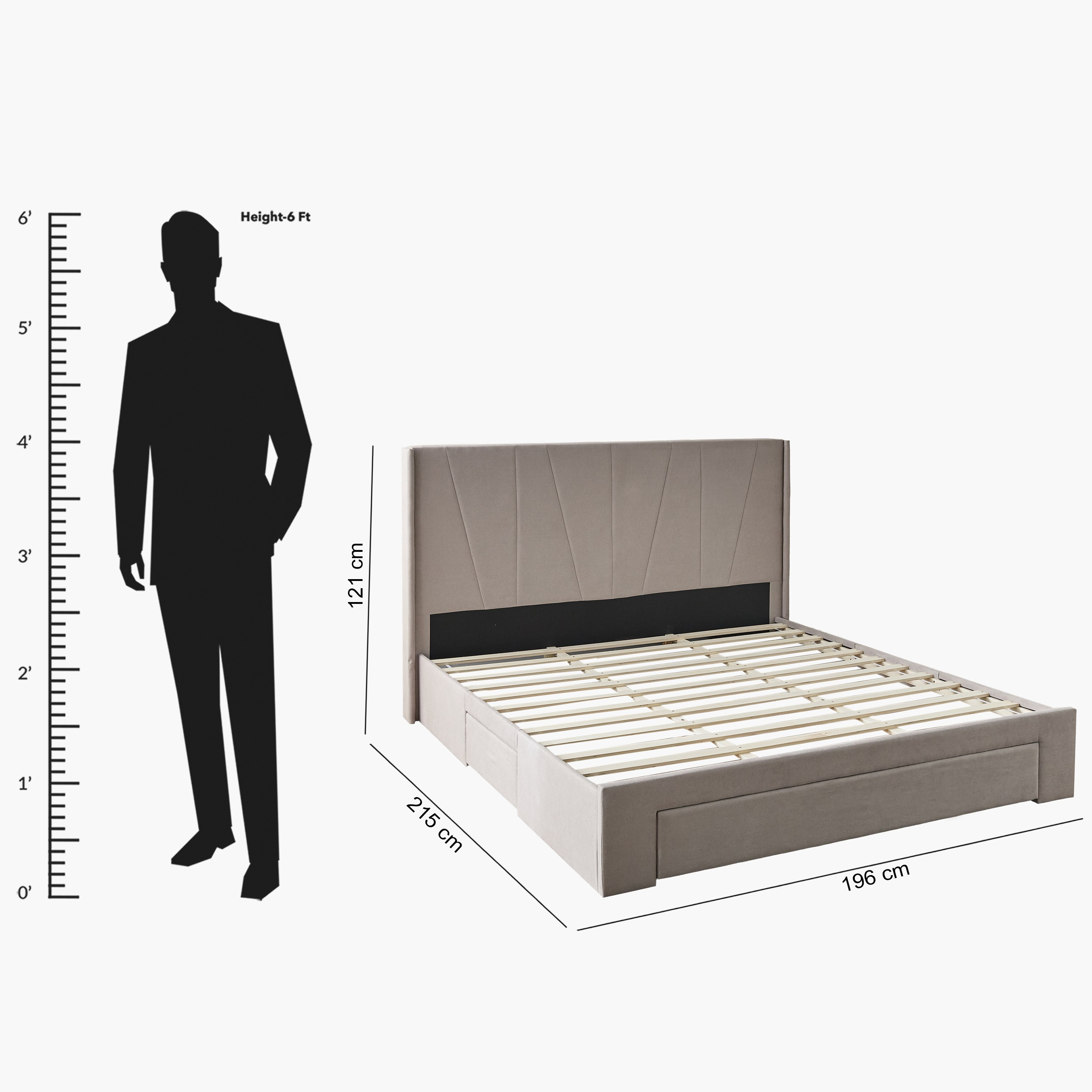 سرير كينج منجد بـ 3 أدراج - أنجيليك مونتيرو نكست من موڤو - 180x200 سم-hbxfurniture-bedsandbedsets-beds-king-image-13