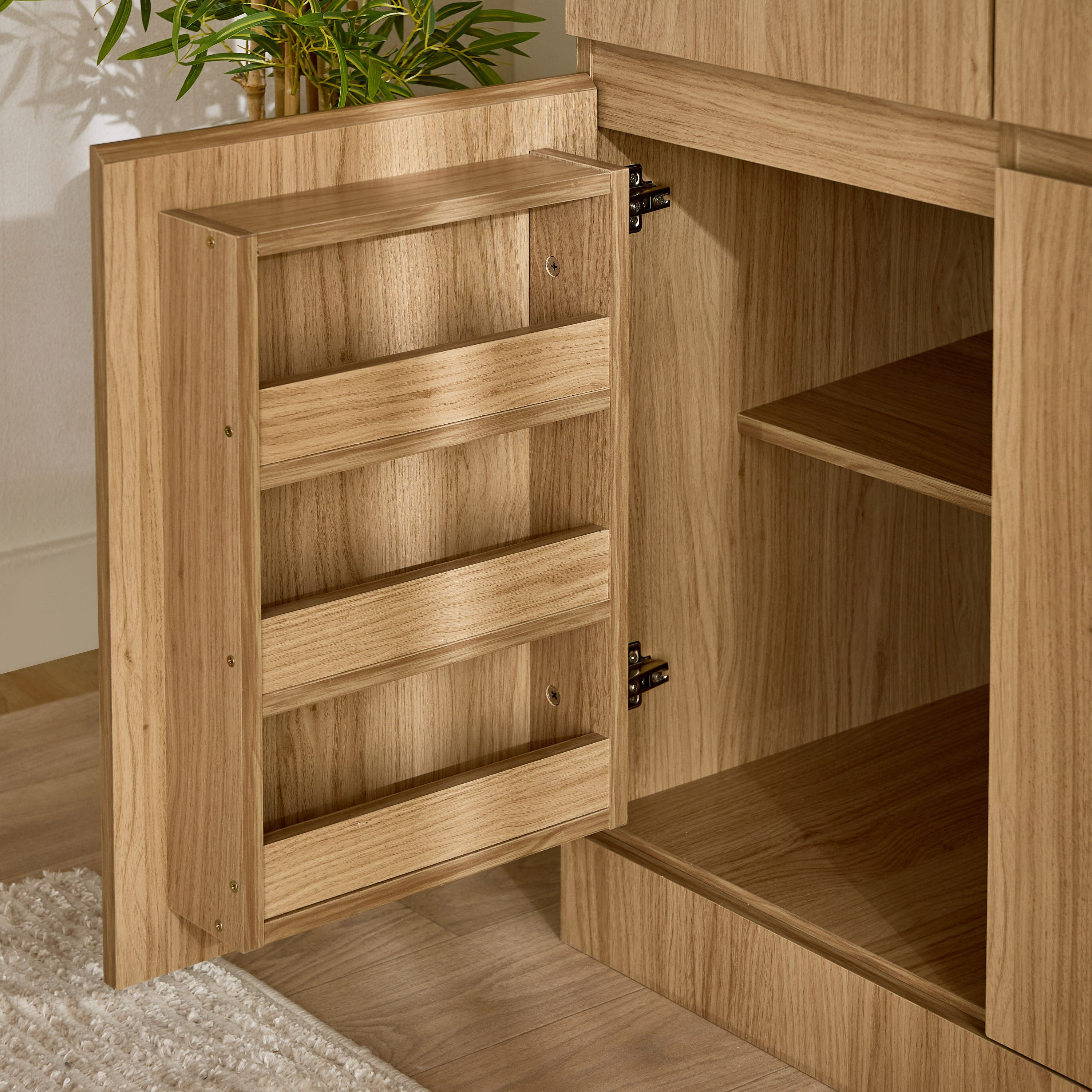 خزانة ملابس 3 أبواب مع 3 أدراج مع علاقات ومرآة - كومباكتو من موڤو-hbxfurniture-wardrobes-image-9