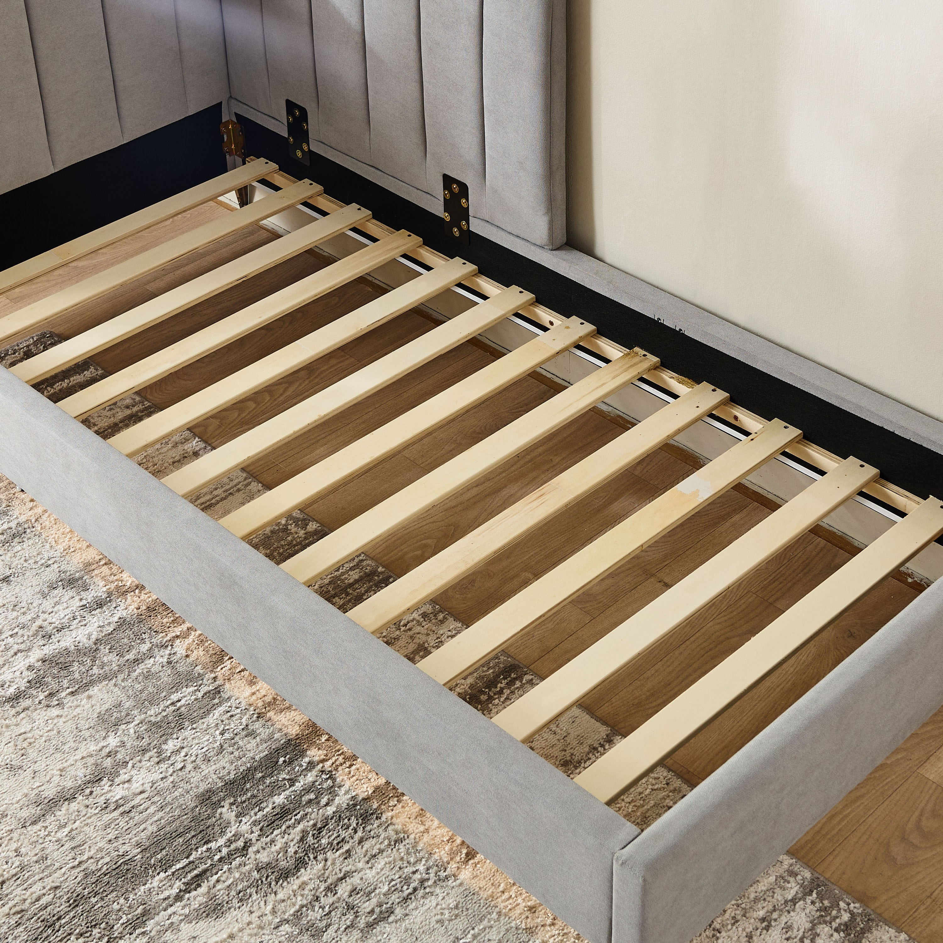 Movo Veneto Castel Smart Upholstered Single Day Bed - 90x200 cm-hbxfurniture-bedsandbedsets-daybeds-image-7
