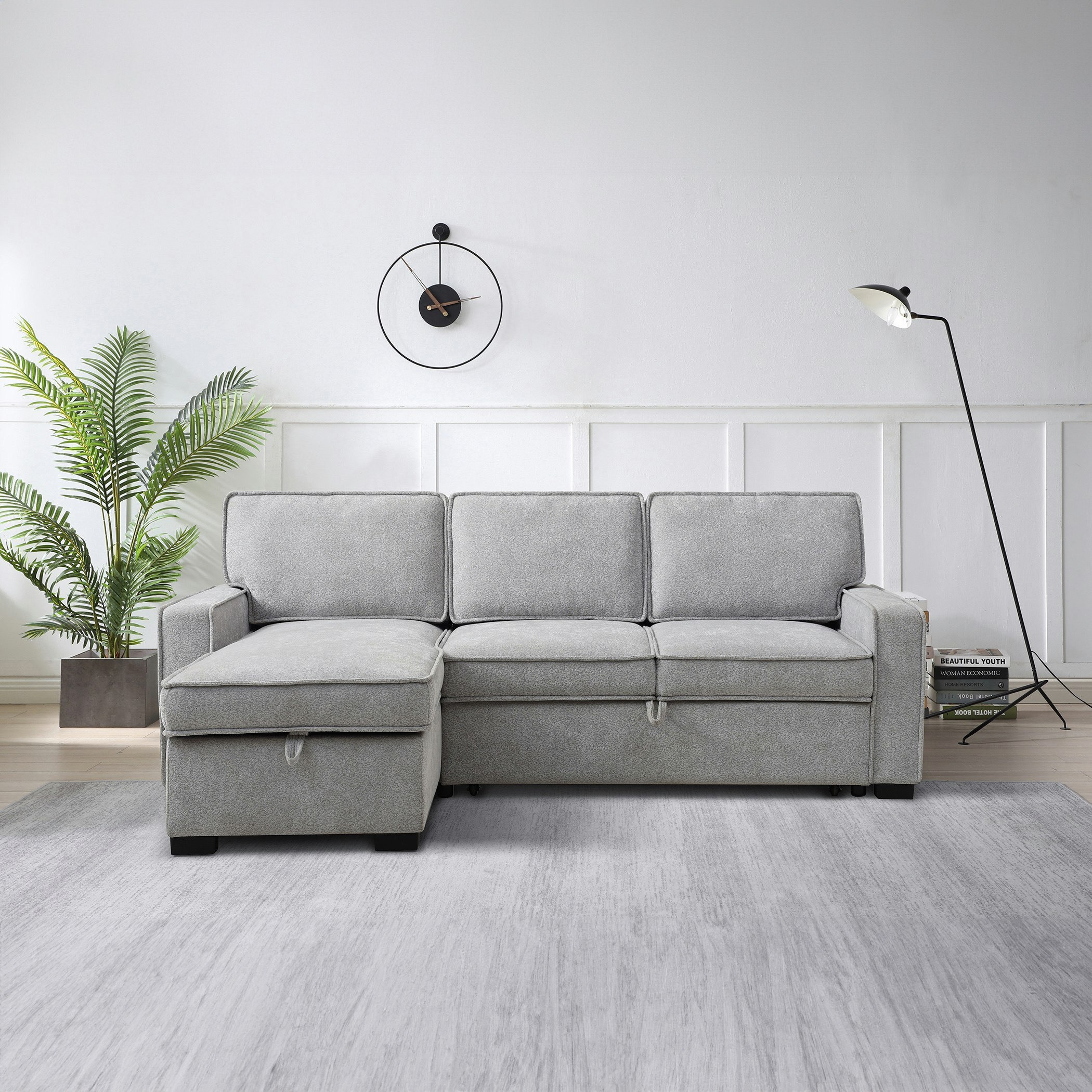 Venice Next 3-Seater Reversible Easy Clean Fabric Corner Sofa Bed with Storage-hbxfurniture-sofasandarmchairs-sofabeds-image-15