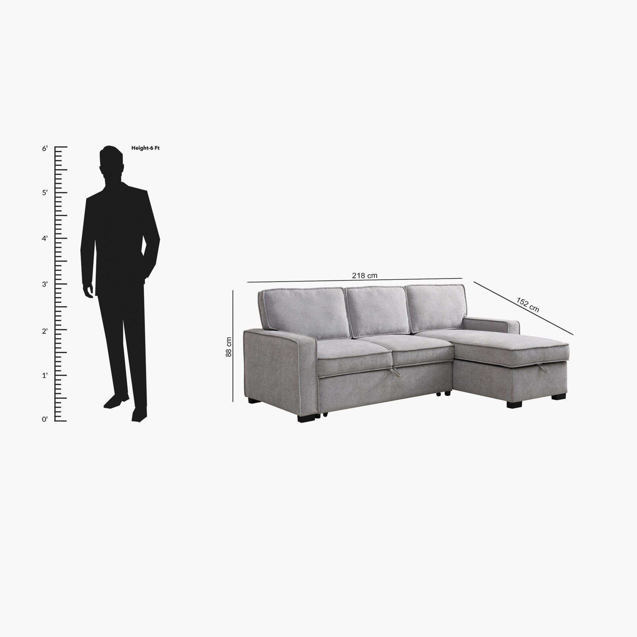 Venice Next 3-Seater Reversible Easy Clean Fabric Corner Sofa Bed with Storage-hbxfurniture-sofasandarmchairs-sofabeds-image-16