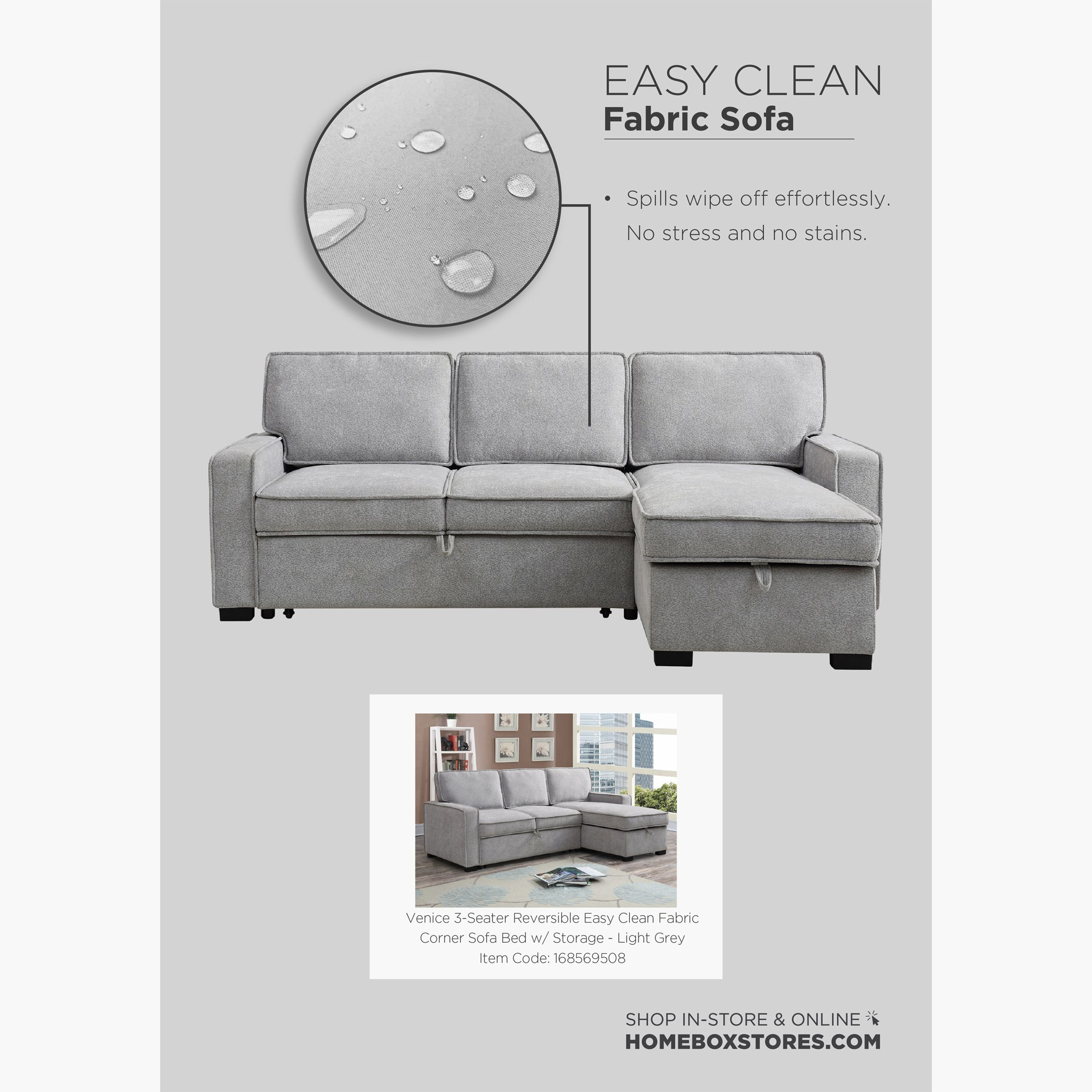 Venice Next 3-Seater Reversible Easy Clean Fabric Corner Sofa Bed with Storage-hbxfurniture-sofasandarmchairs-sofabeds-image-19