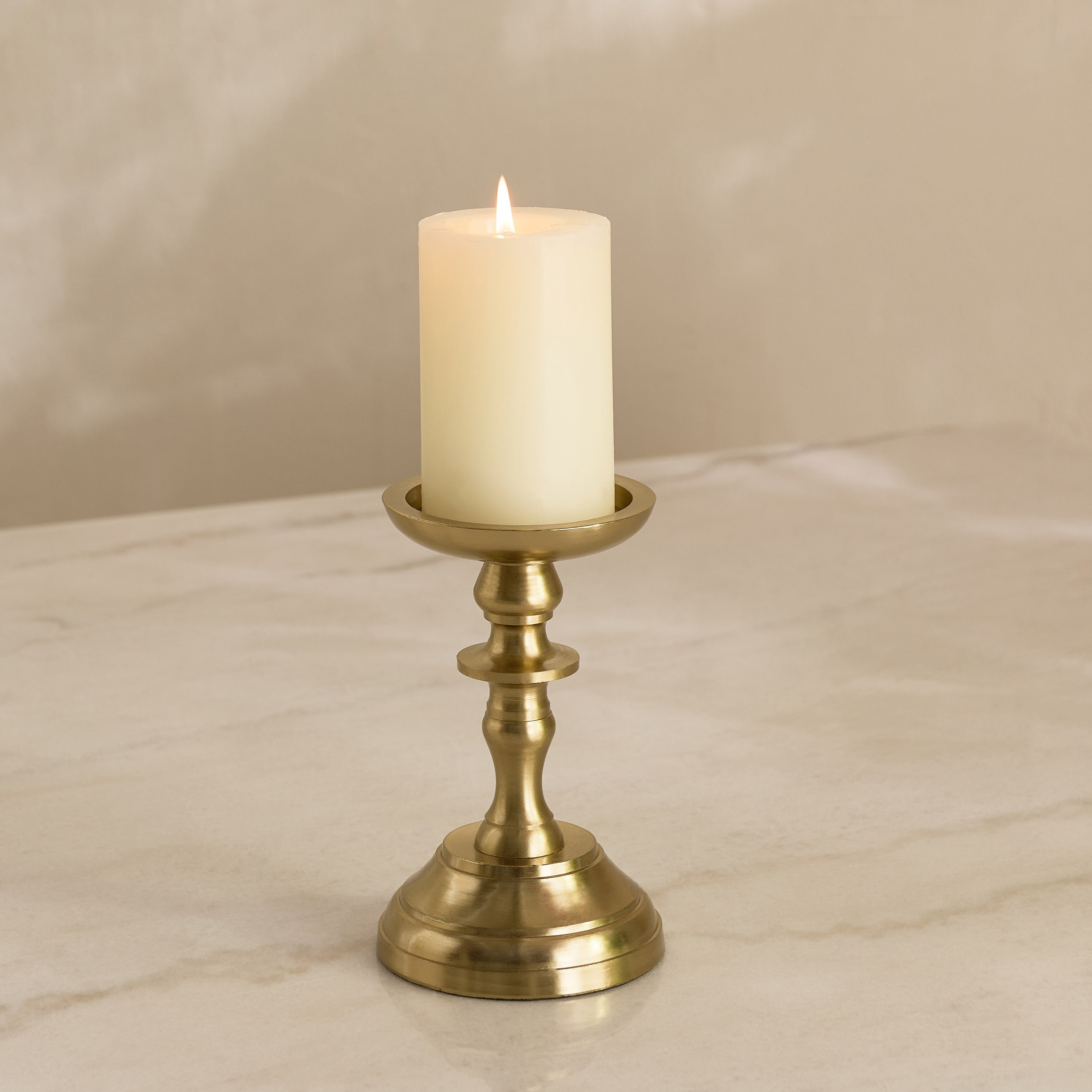 Casa Vero Decorative Pillar Candleholder - 10x10x15 cm-hbxlivingroom-decorandaccessories-candleholders-image-6